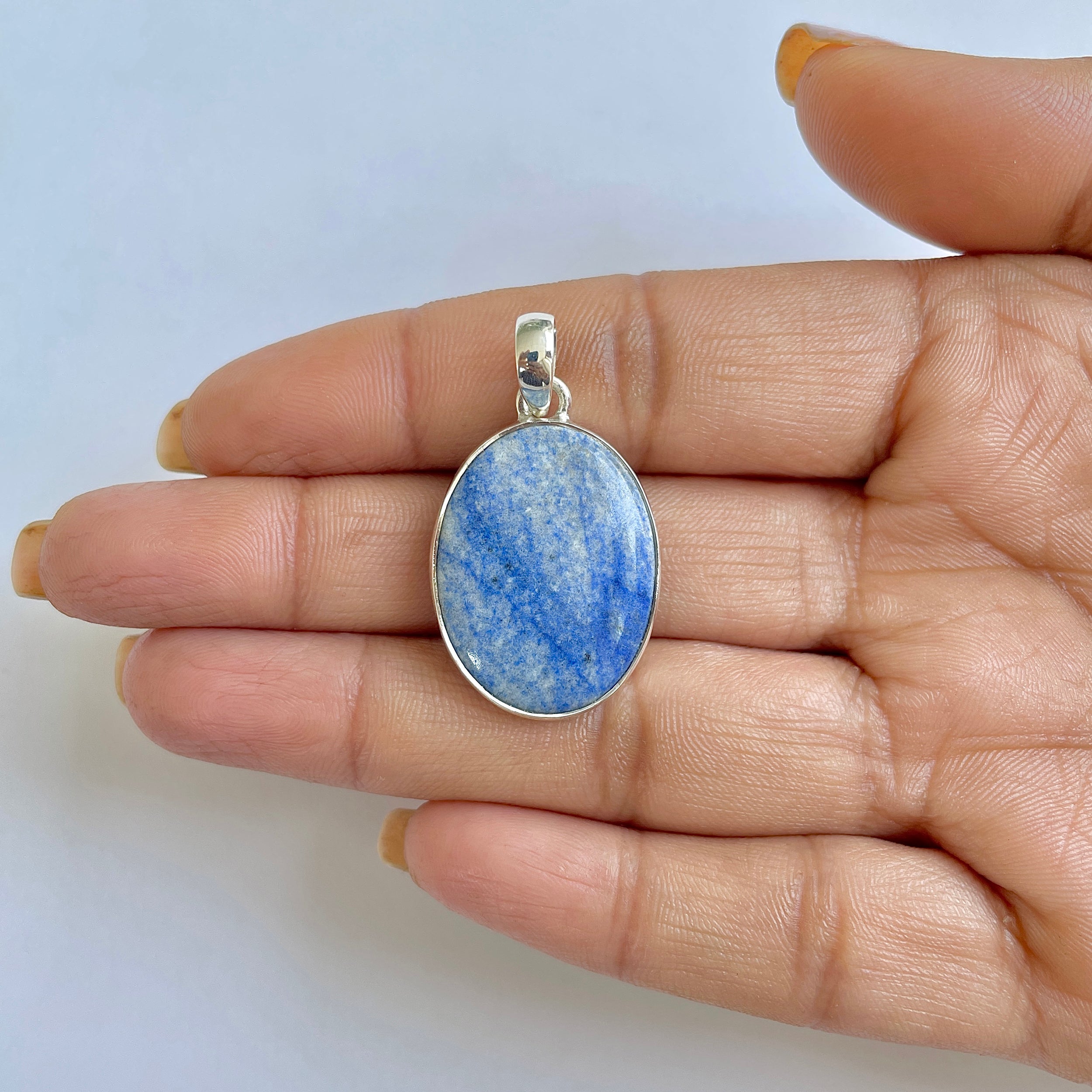 Blue Quartz Pendant-(BQZ-1-11)