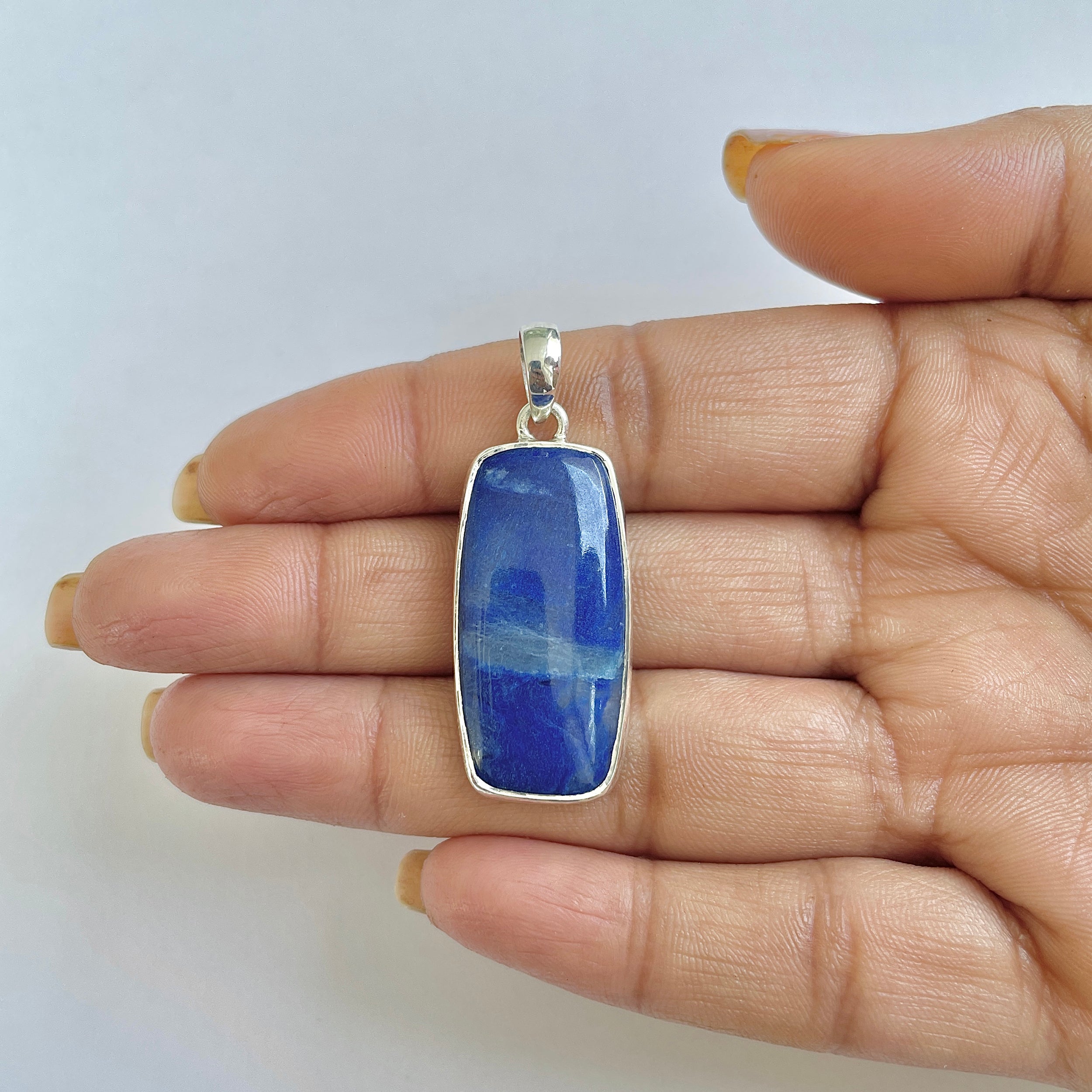 Blue Quartz Pendant-(BQZ-1-12)
