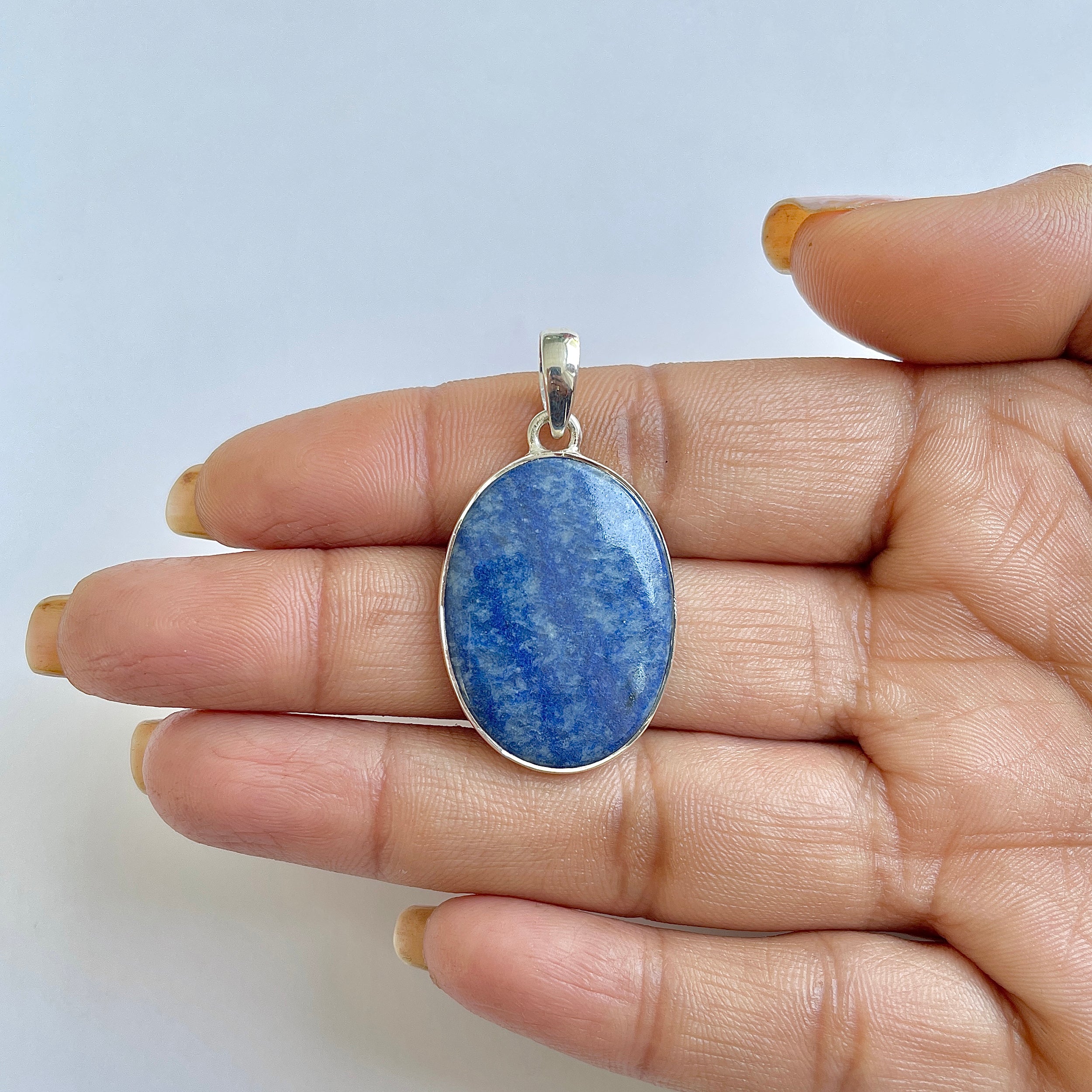Blue Quartz Pendant-(BQZ-1-15)