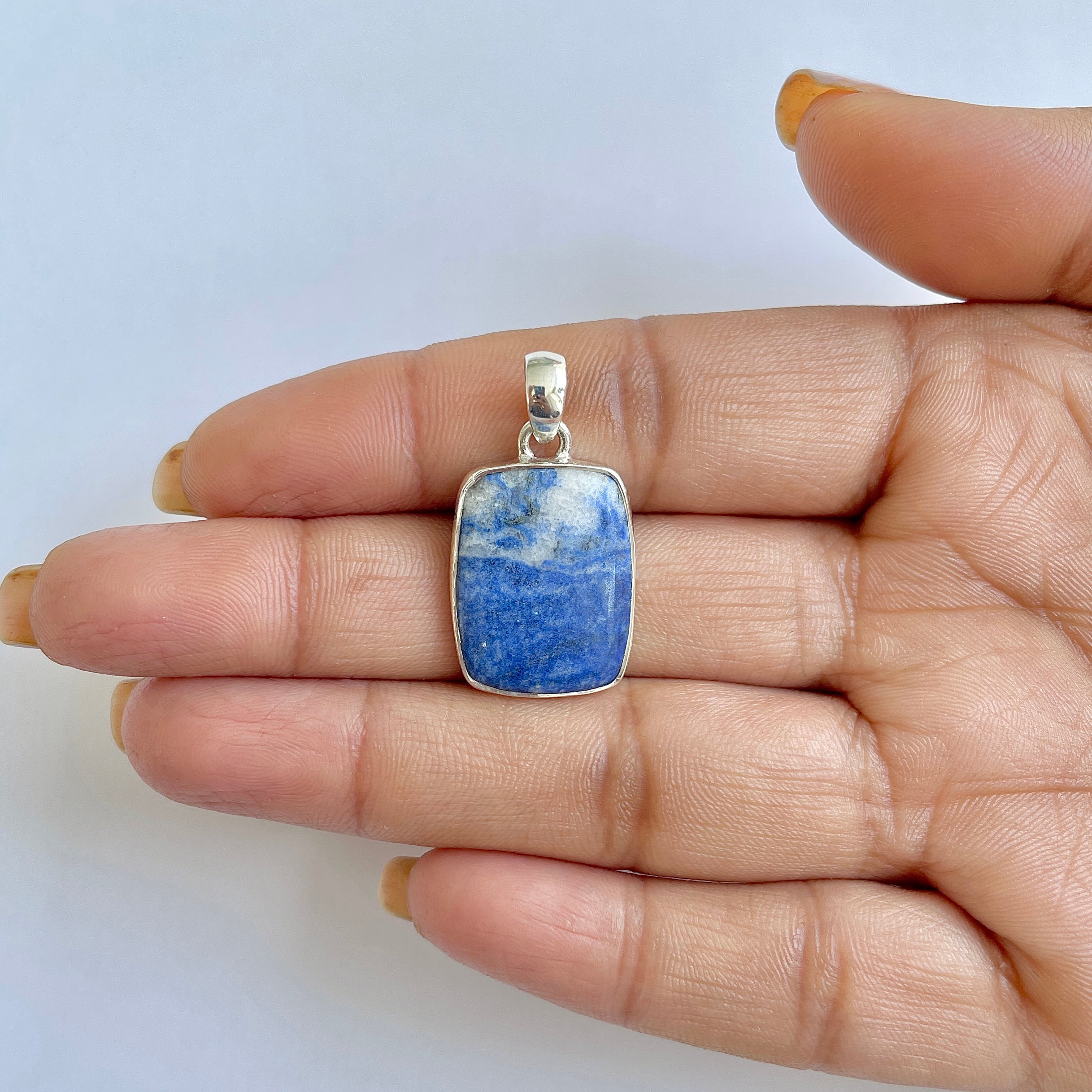 Blue Quartz Pendant-(BQZ-1-20)