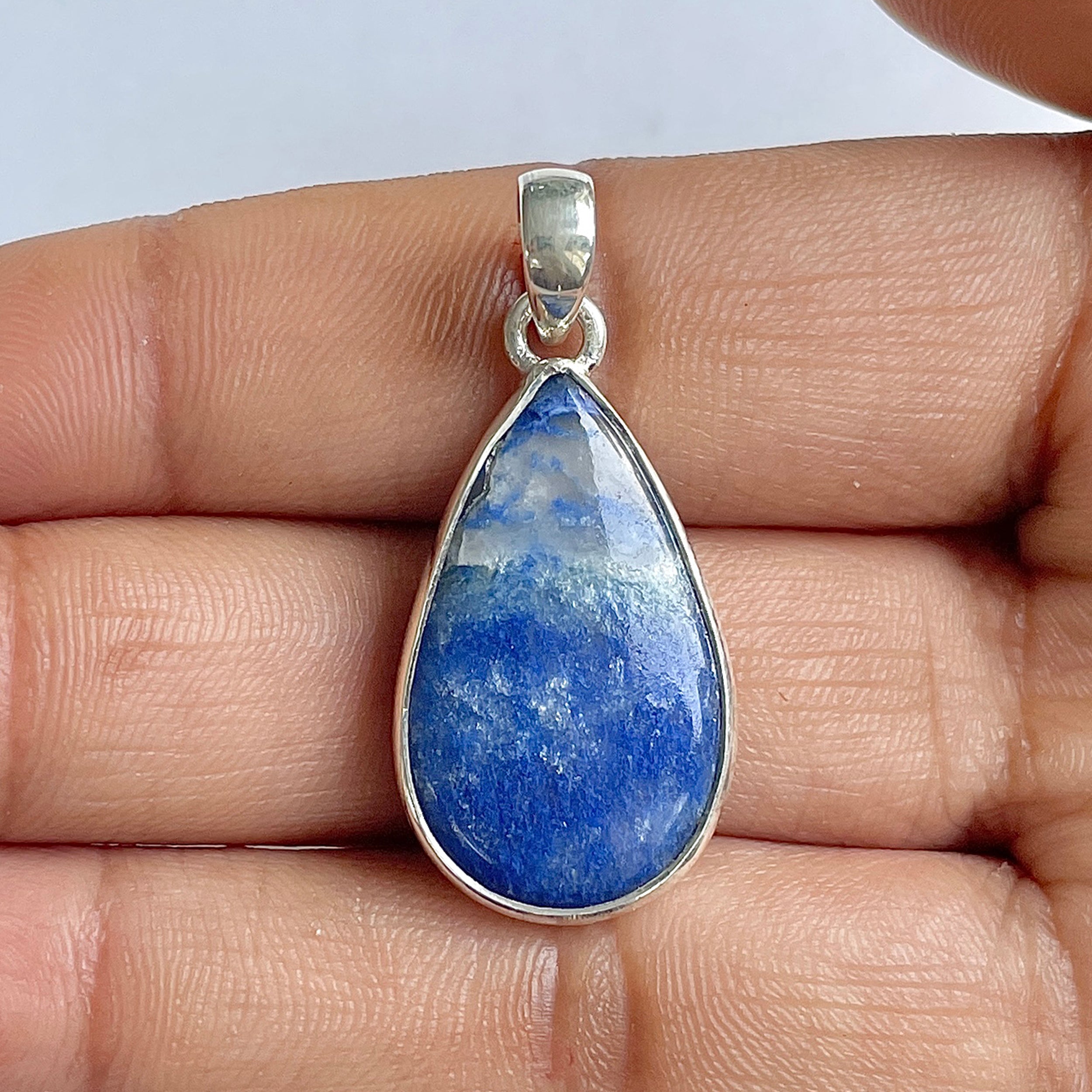 Blue Quartz Pendant-(BQZ-1-22)