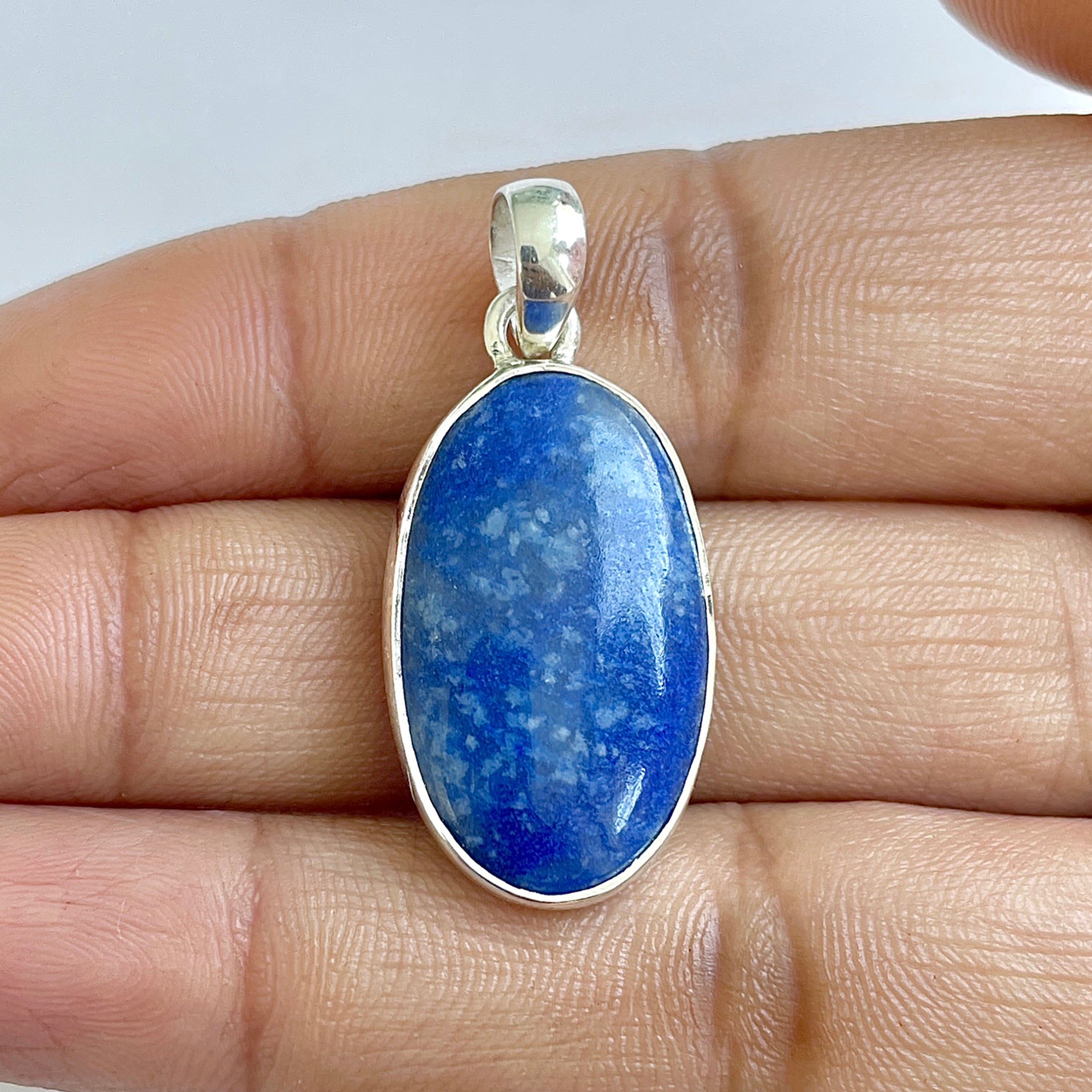 Blue Quartz Pendant-(BQZ-1-23)