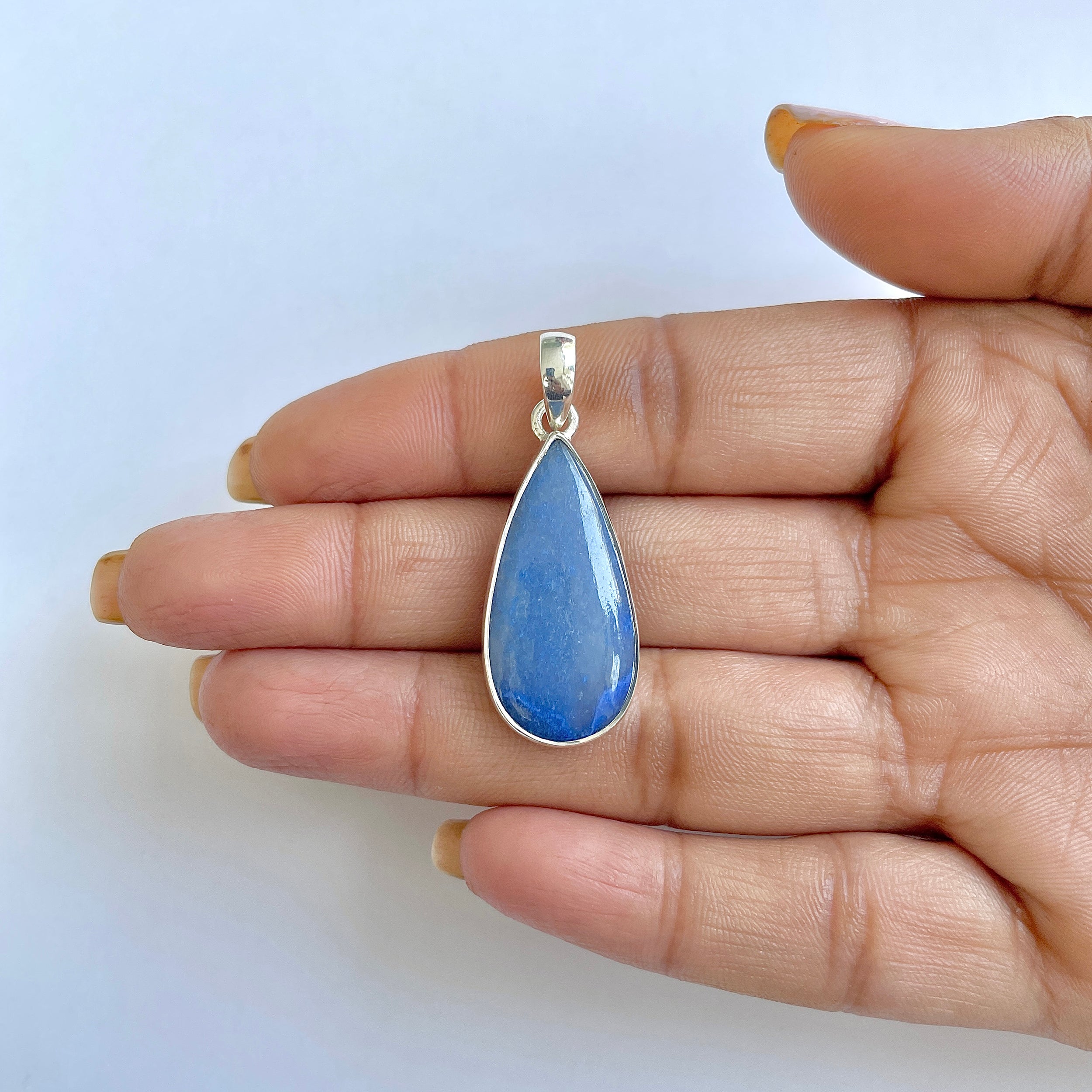 Blue Quartz Pendant-(BQZ-1-24)