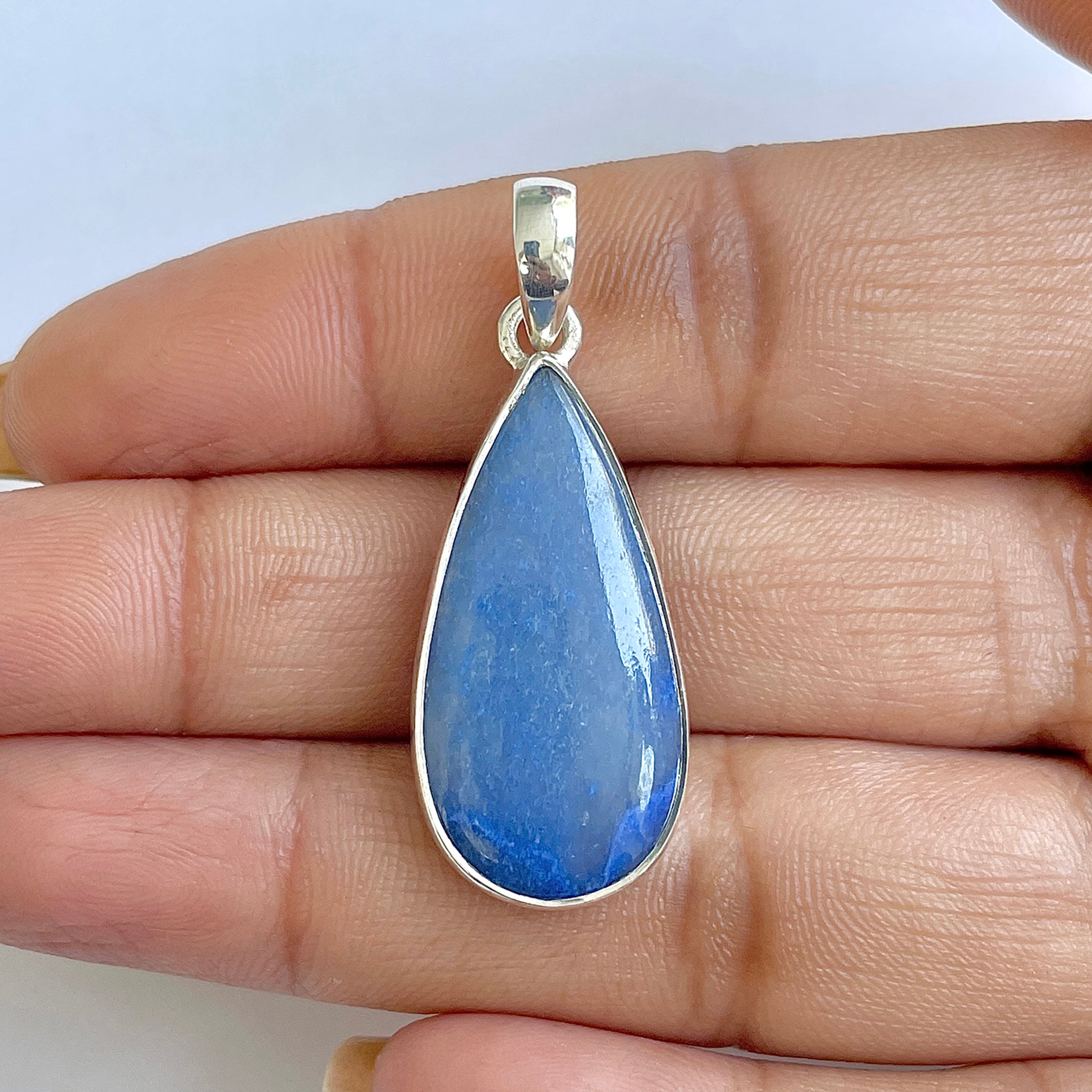 Blue Quartz Pendant-(BQZ-1-24)