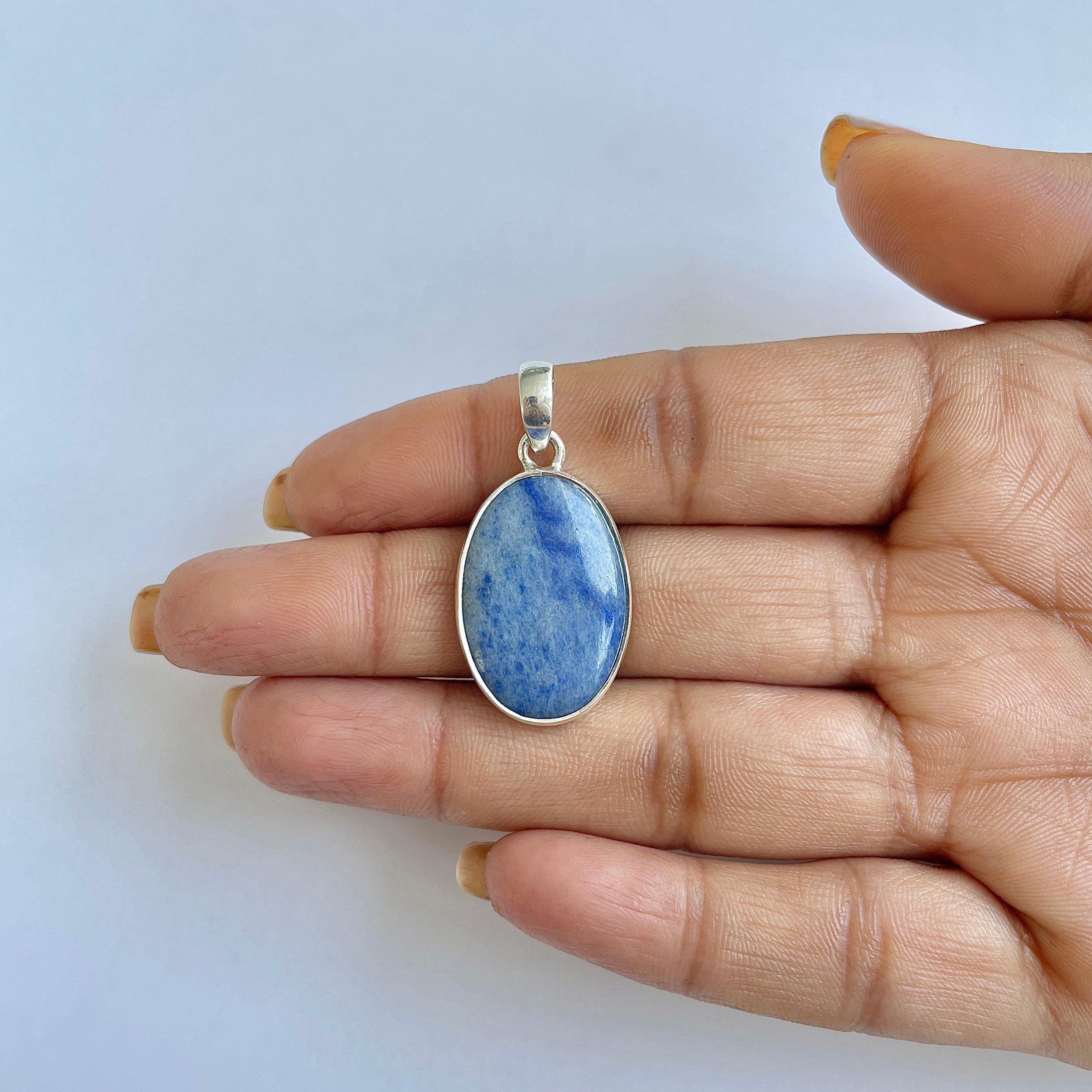 Blue Quartz Pendant-(BQZ-1-4)