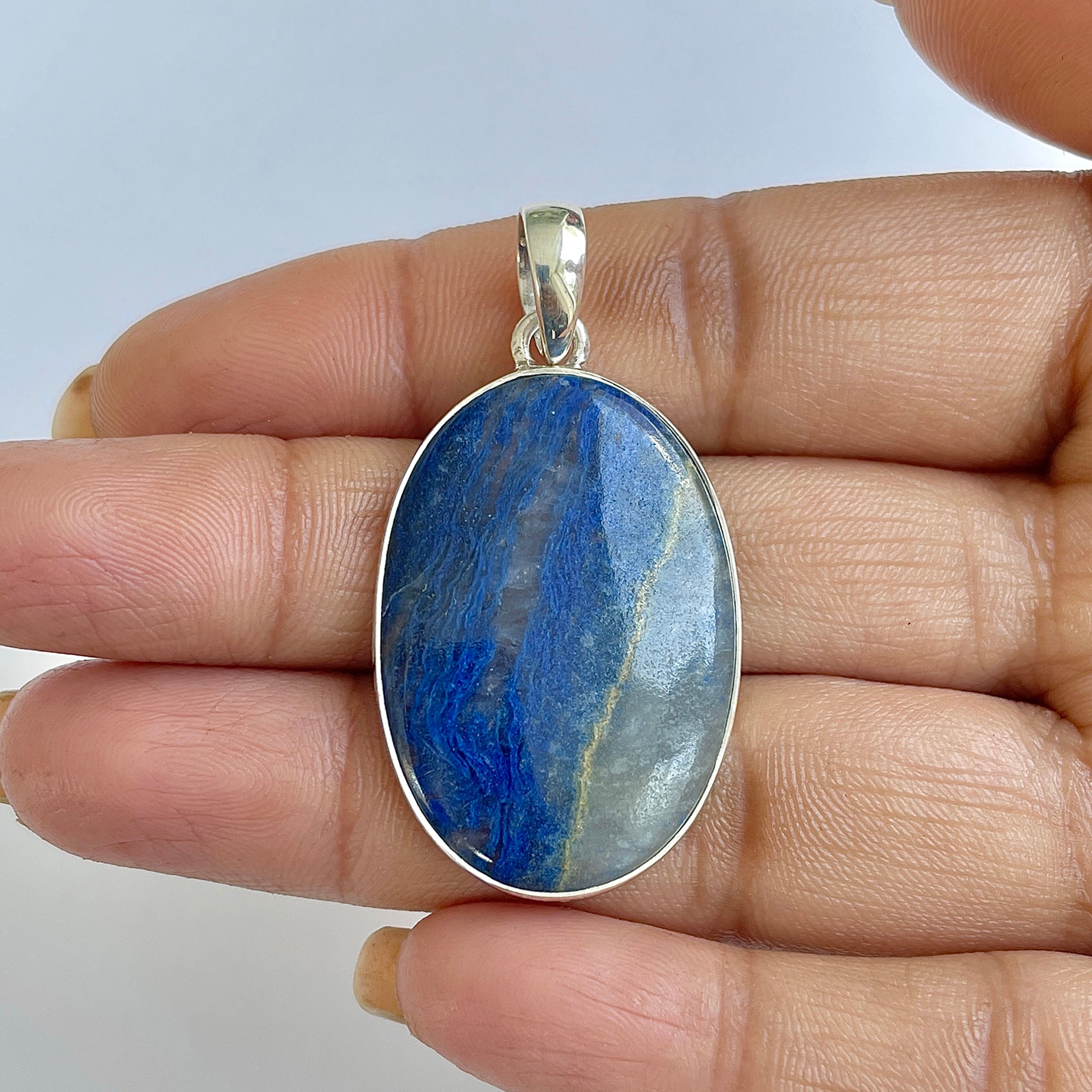 Blue Quartz Pendant-(BQZ-1-6)