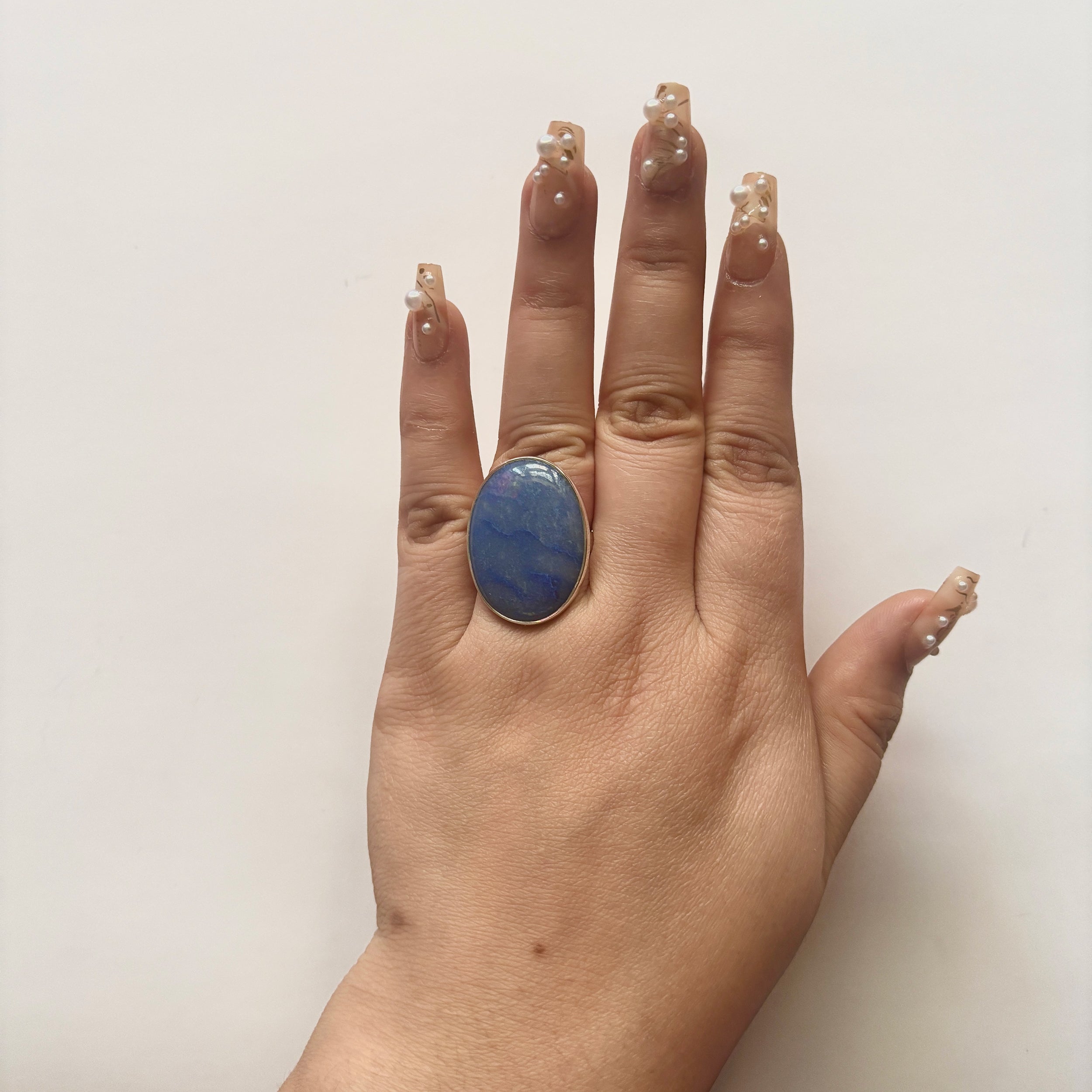 Blue Quartz Ring-(BQZ-2-13)