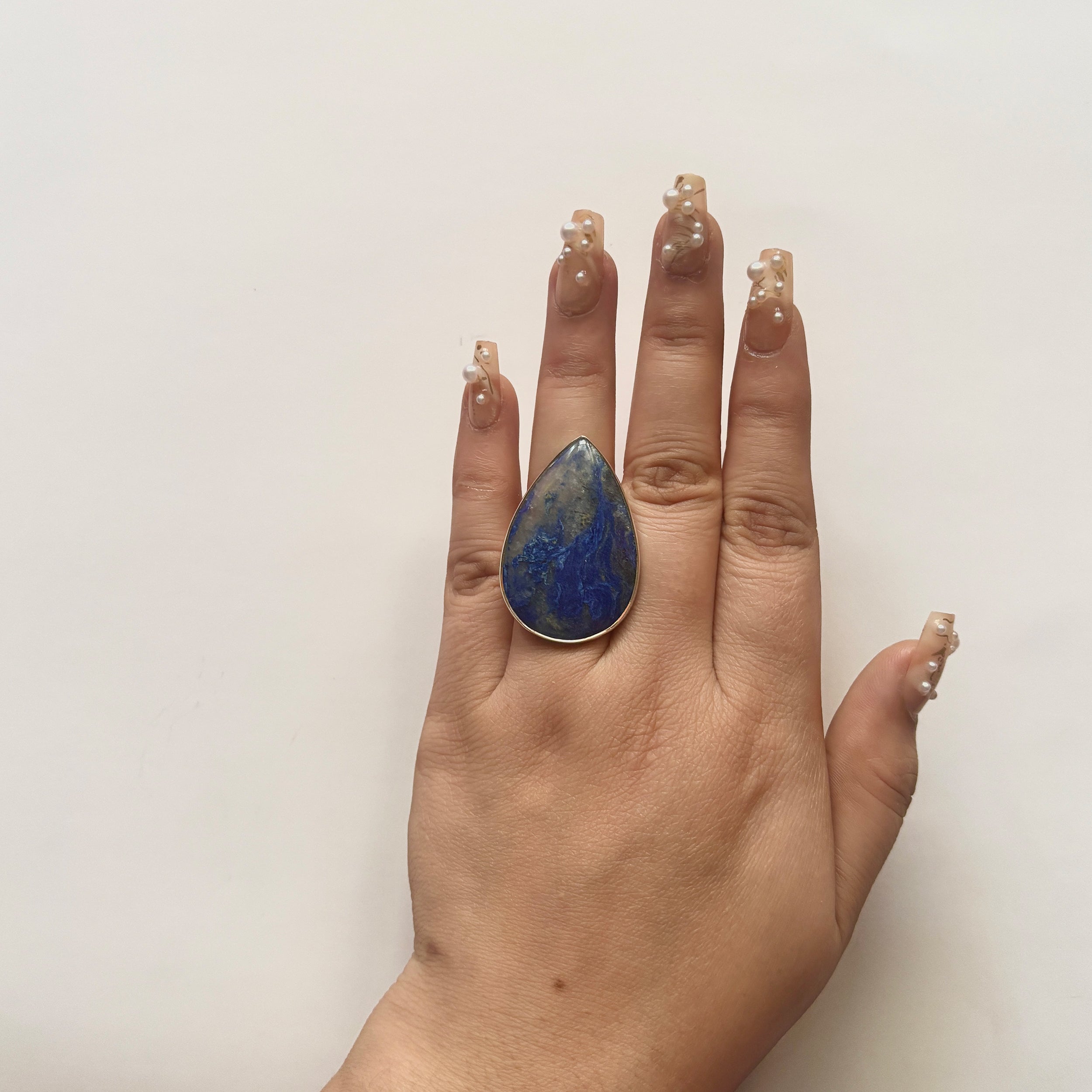 Blue Quartz Ring-(BQZ-2-7)