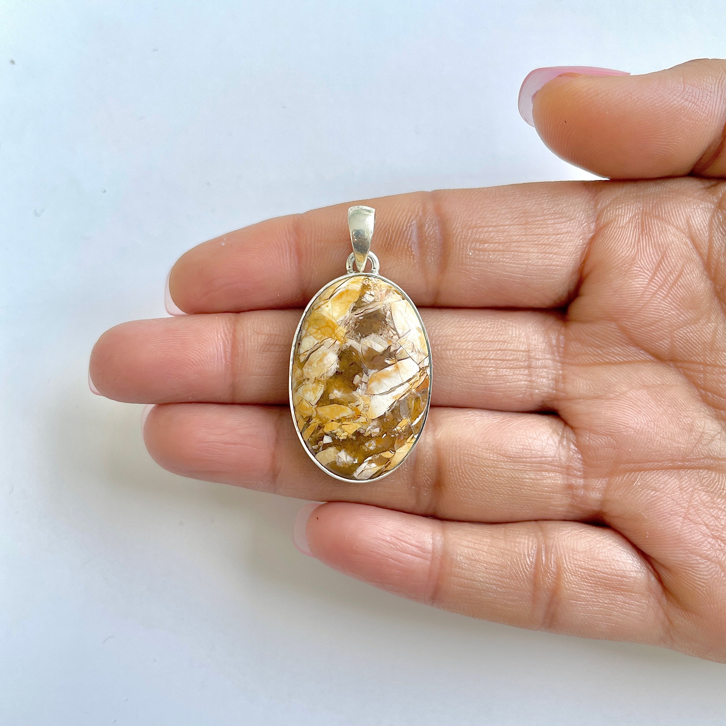 Brecciated Mookaite Pendant-(BRM-1-17)