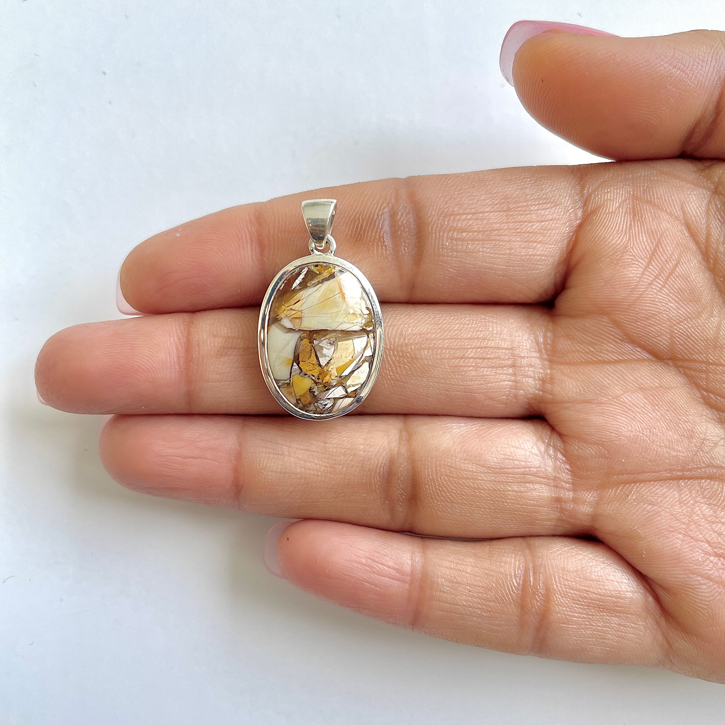 Brecciated Mookaite Pendant-(BRM-1-21)