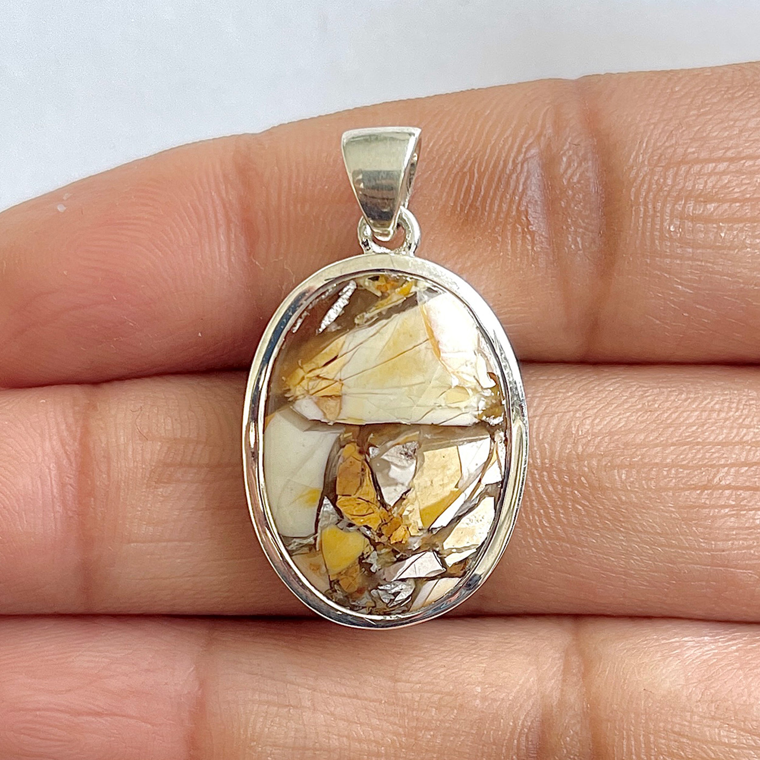 Brecciated Mookaite Pendant-(BRM-1-21)