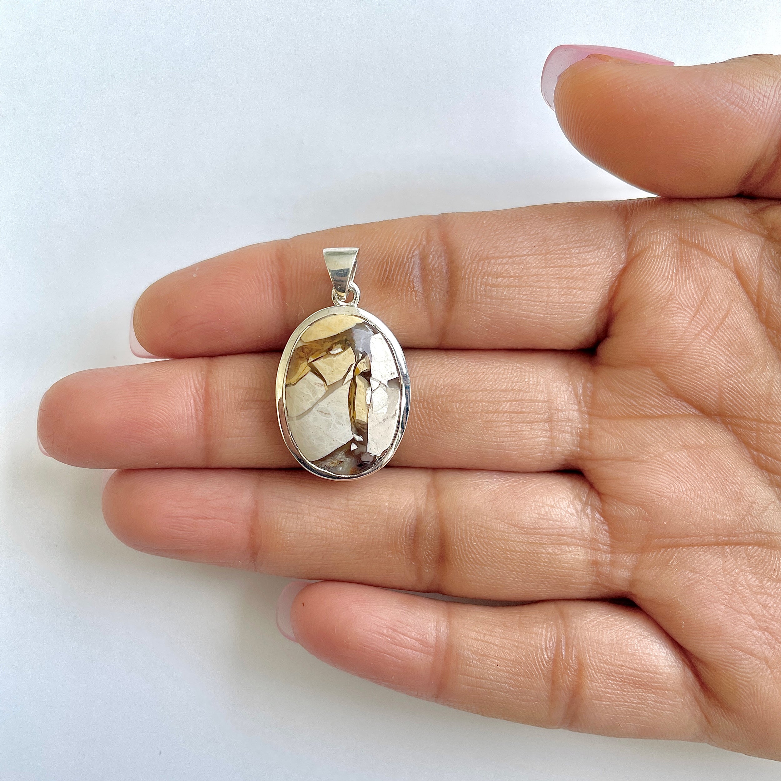 Brecciated Mookaite Pendant-(BRM-1-24)