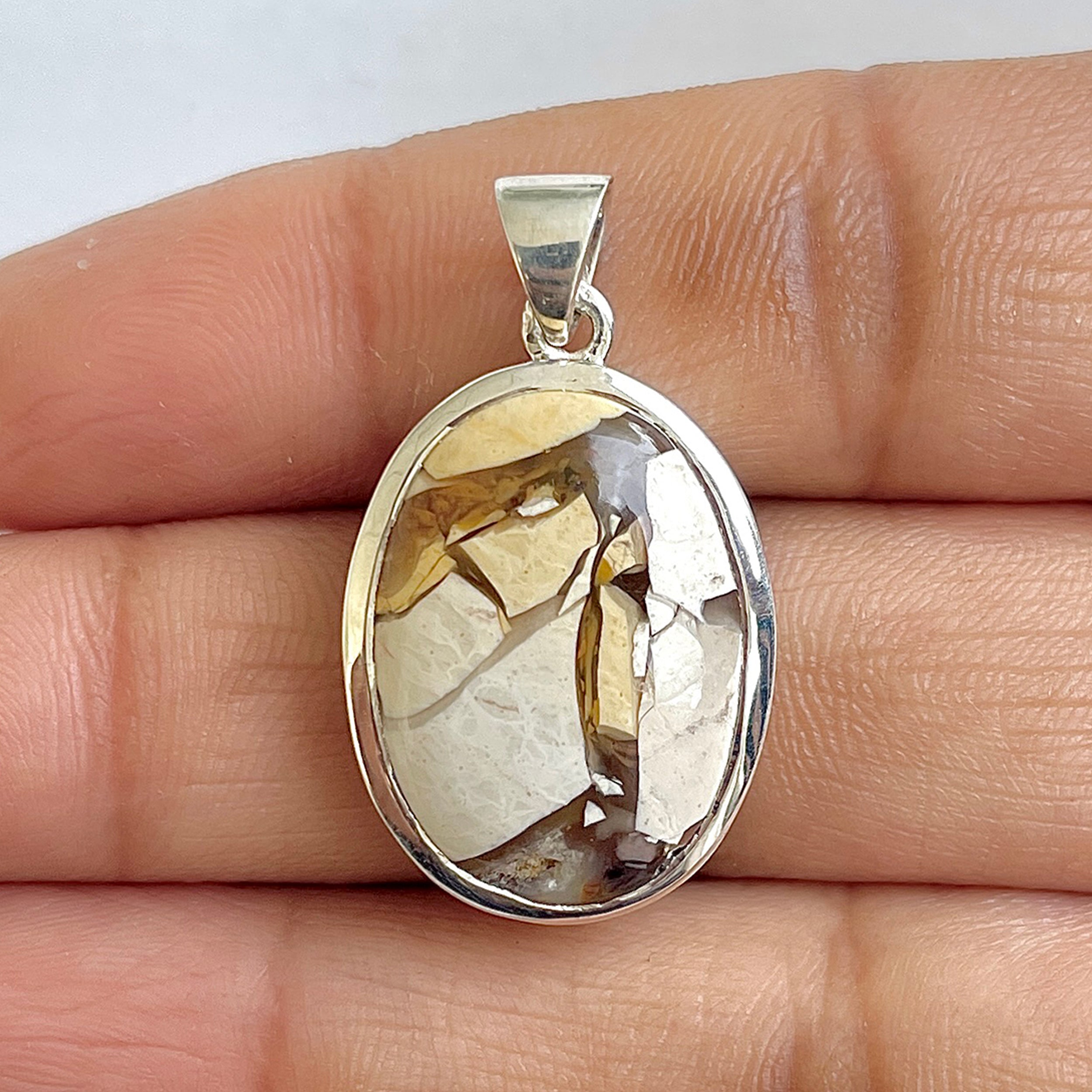 Brecciated Mookaite Pendant-(BRM-1-24)