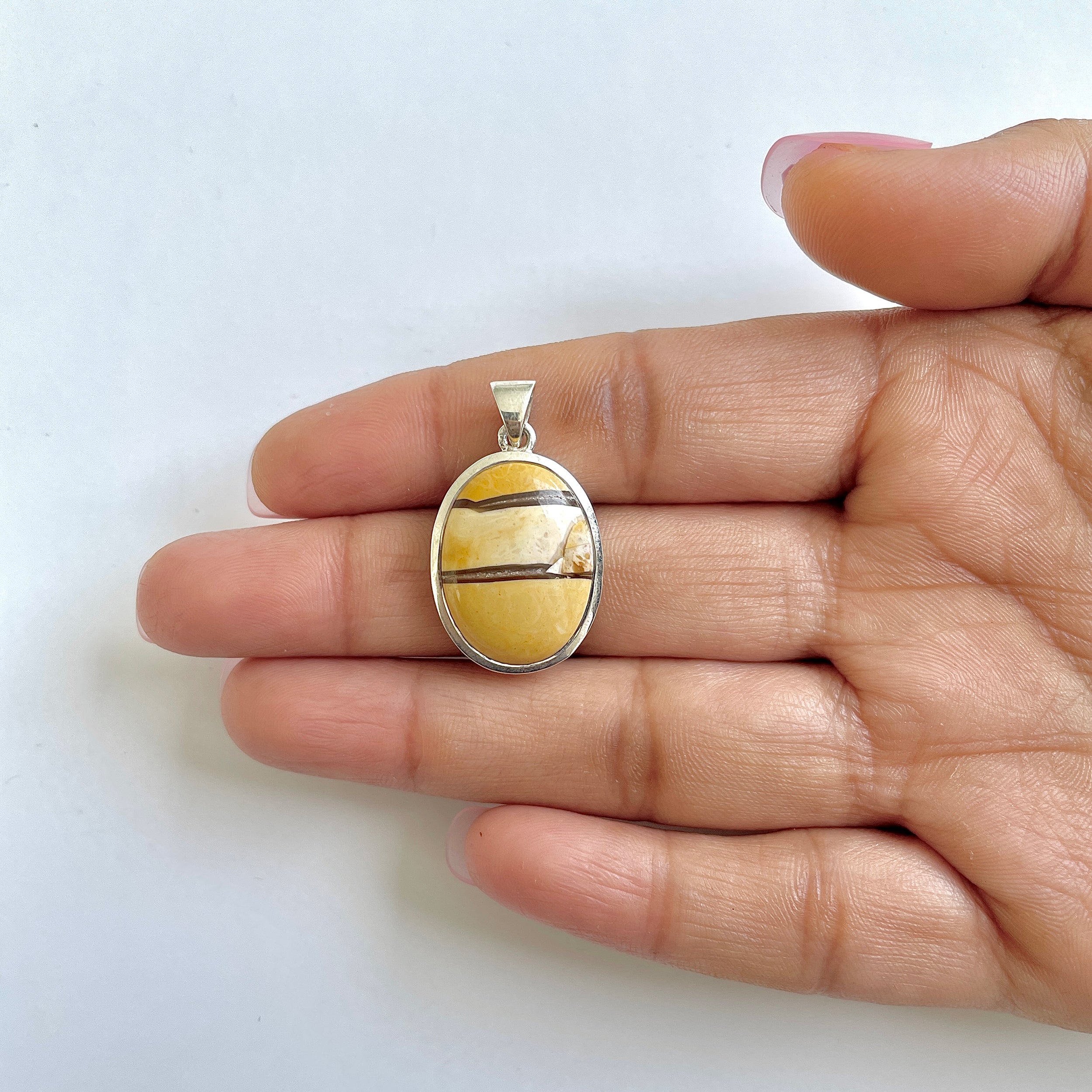 Brecciated Mookaite Pendant-(BRM-1-42)