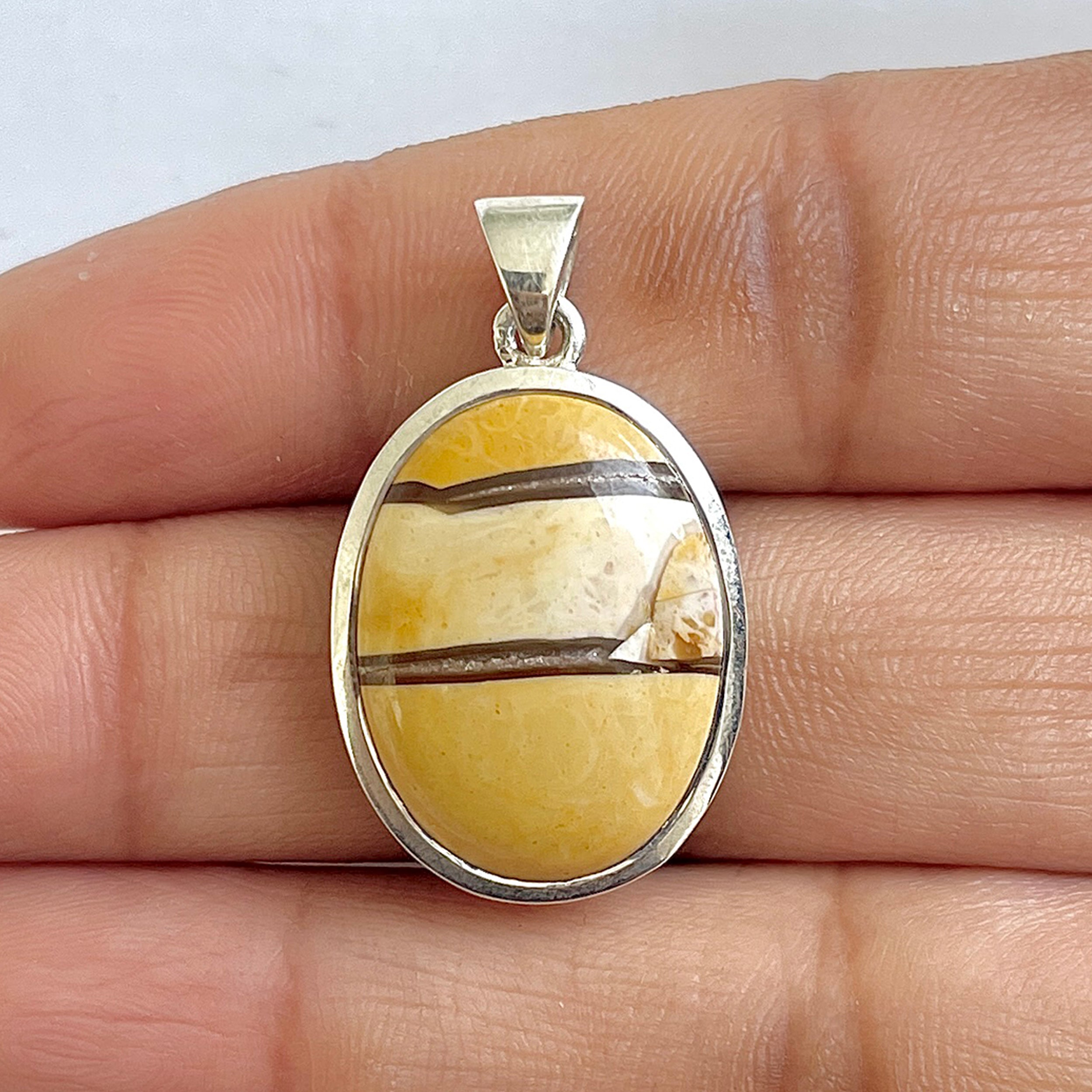 Brecciated Mookaite Pendant-(BRM-1-42)