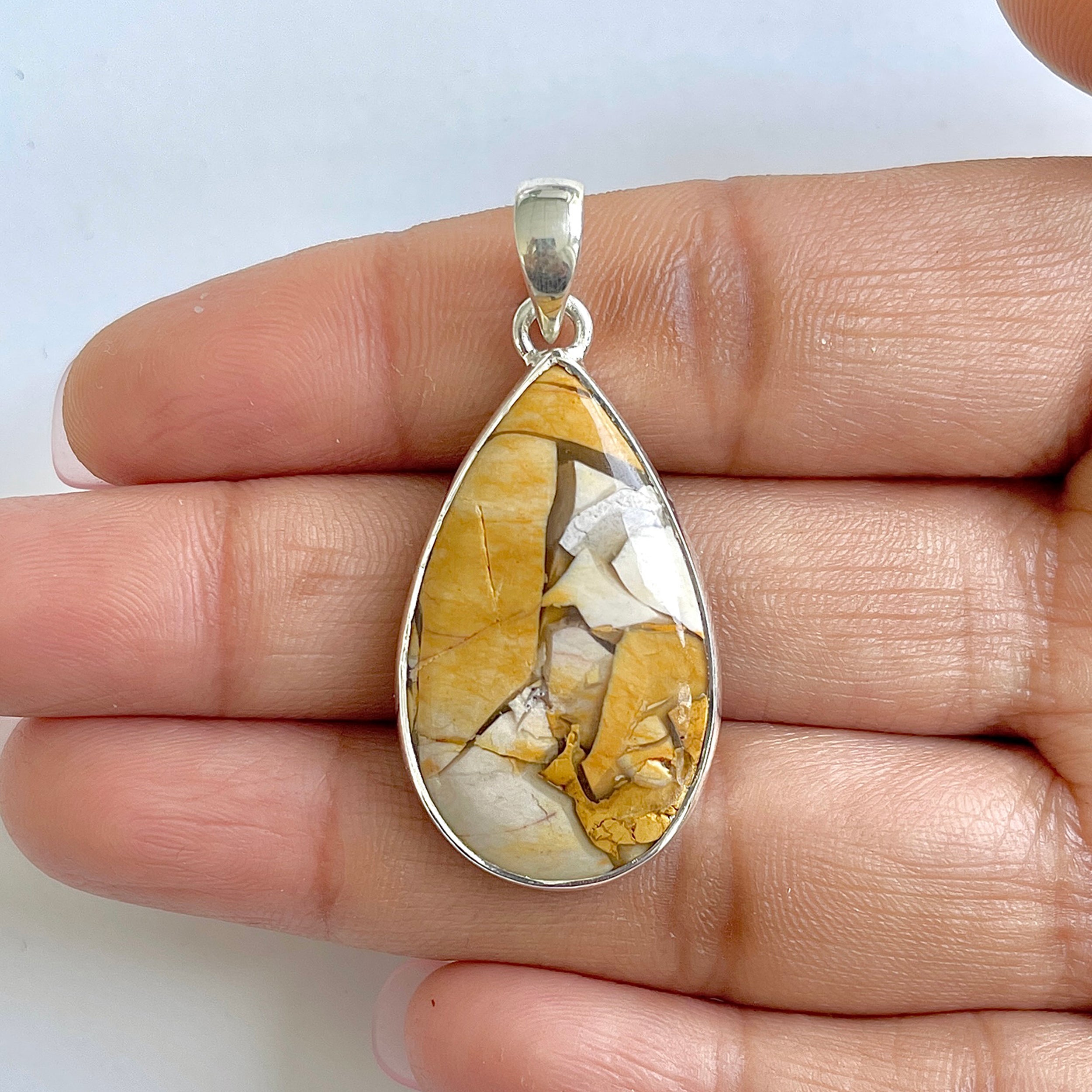 Brecciated Mookaite Pendant-(BRM-1-43)