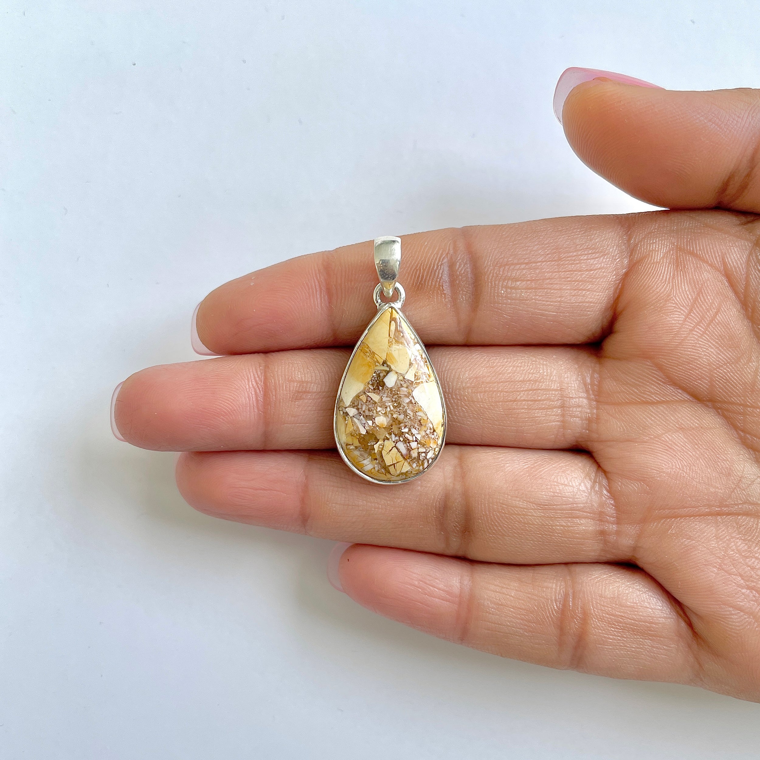 Brecciated Mookaite Pendant-(BRM-1-45)