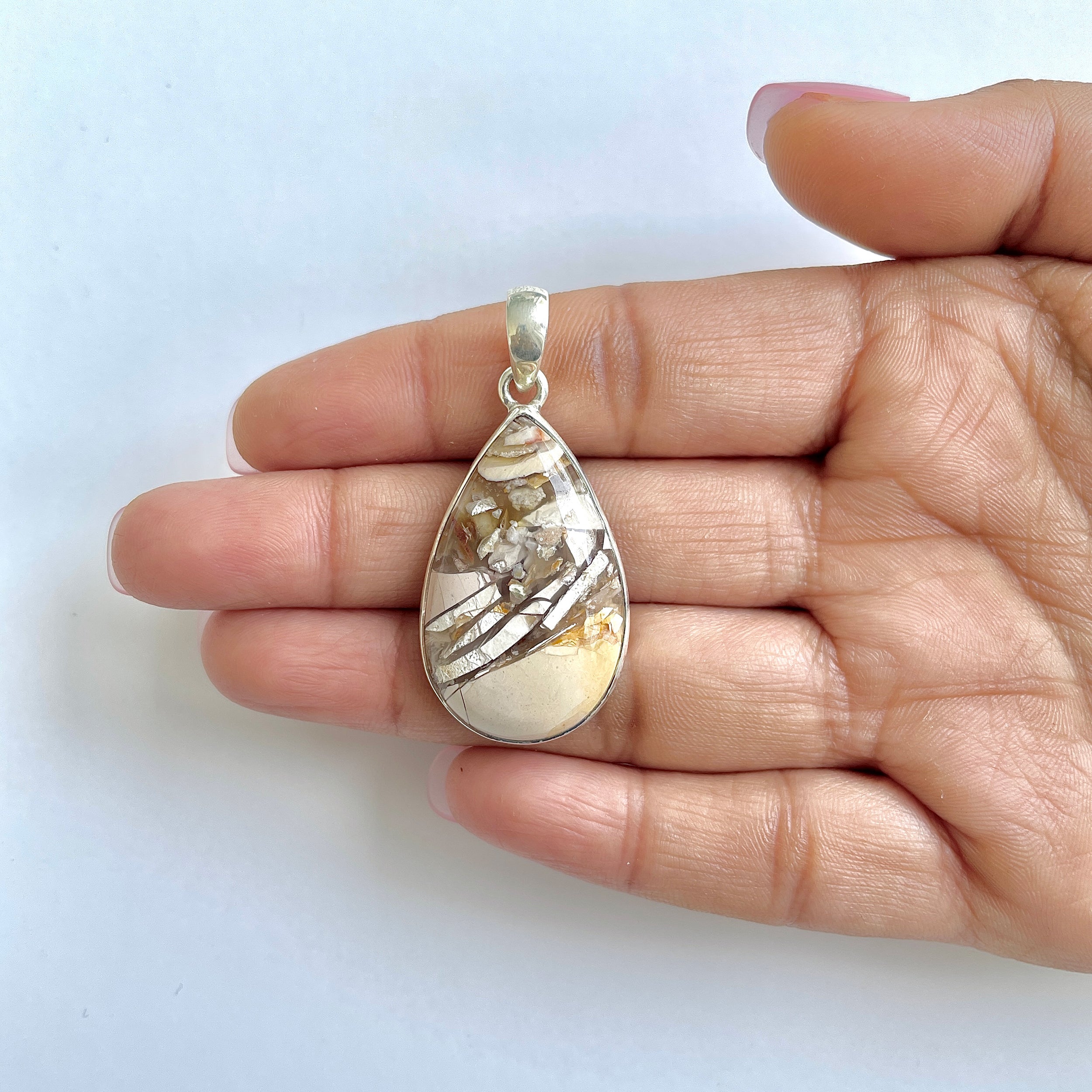 Brecciated Mookaite Pendant-(BRM-1-46)