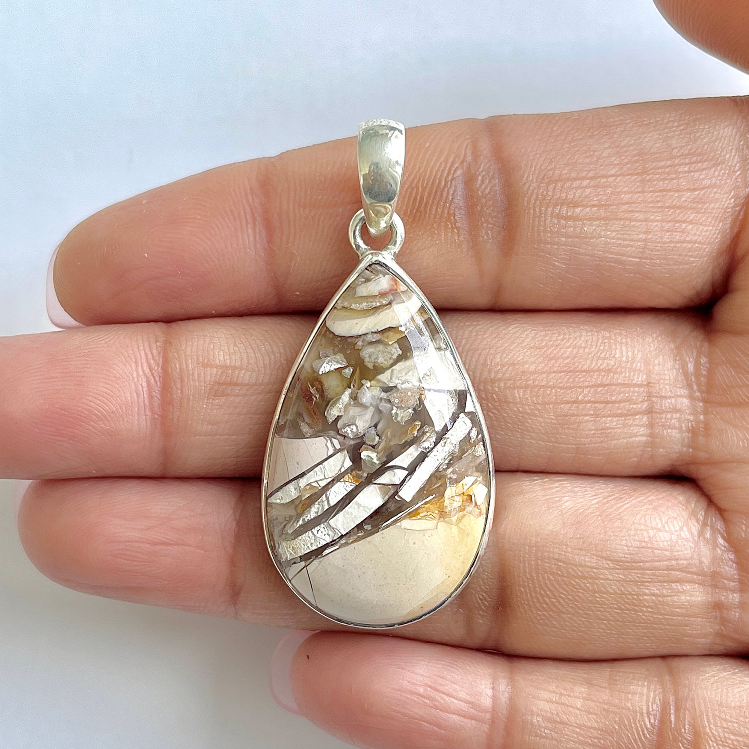 Brecciated Mookaite Pendant-(BRM-1-46)