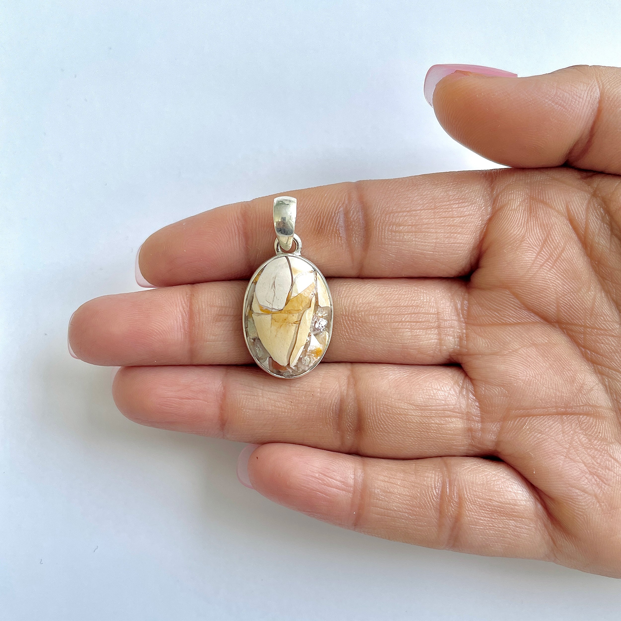 Brecciated Mookaite Pendant-(BRM-1-51)