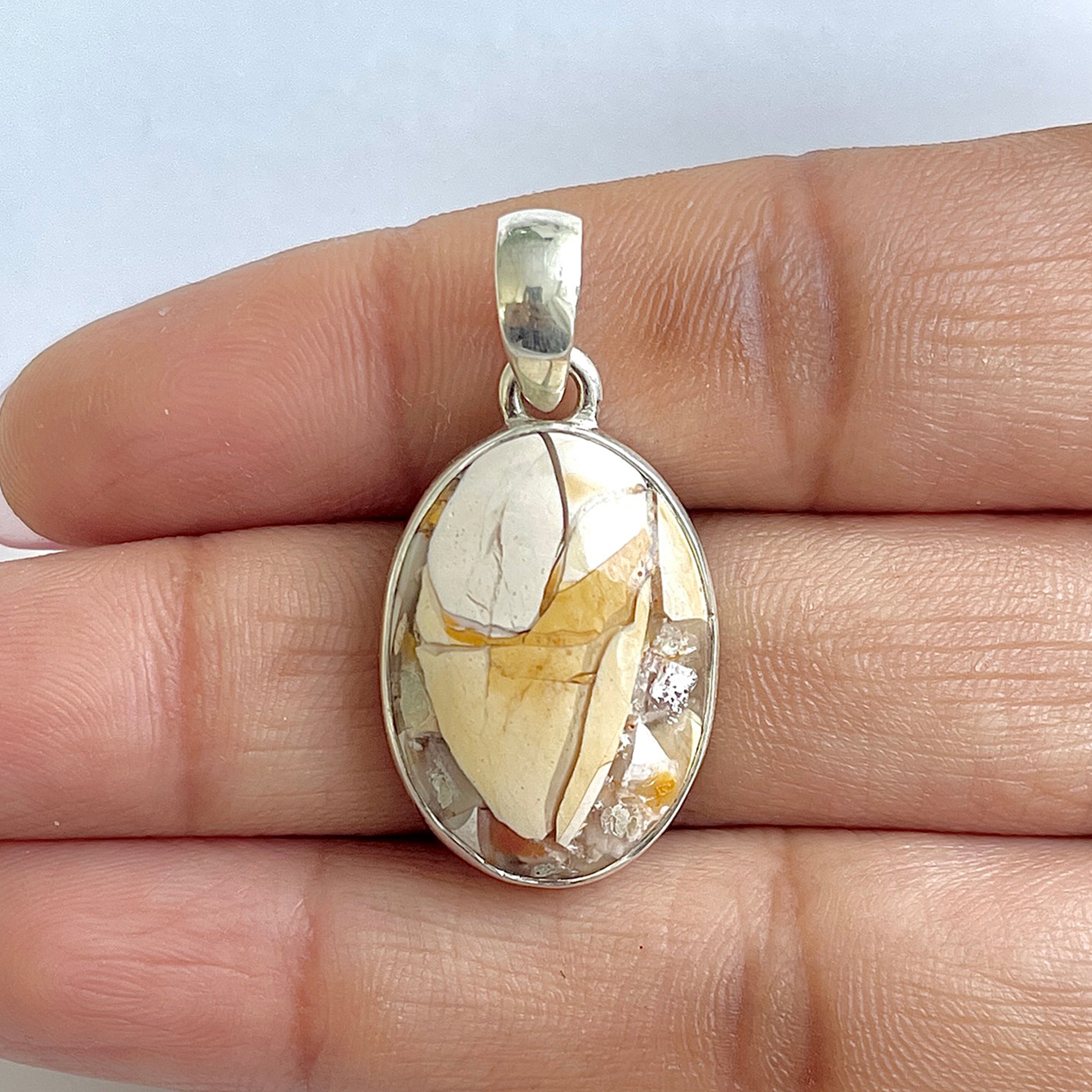 Brecciated Mookaite Pendant-(BRM-1-51)