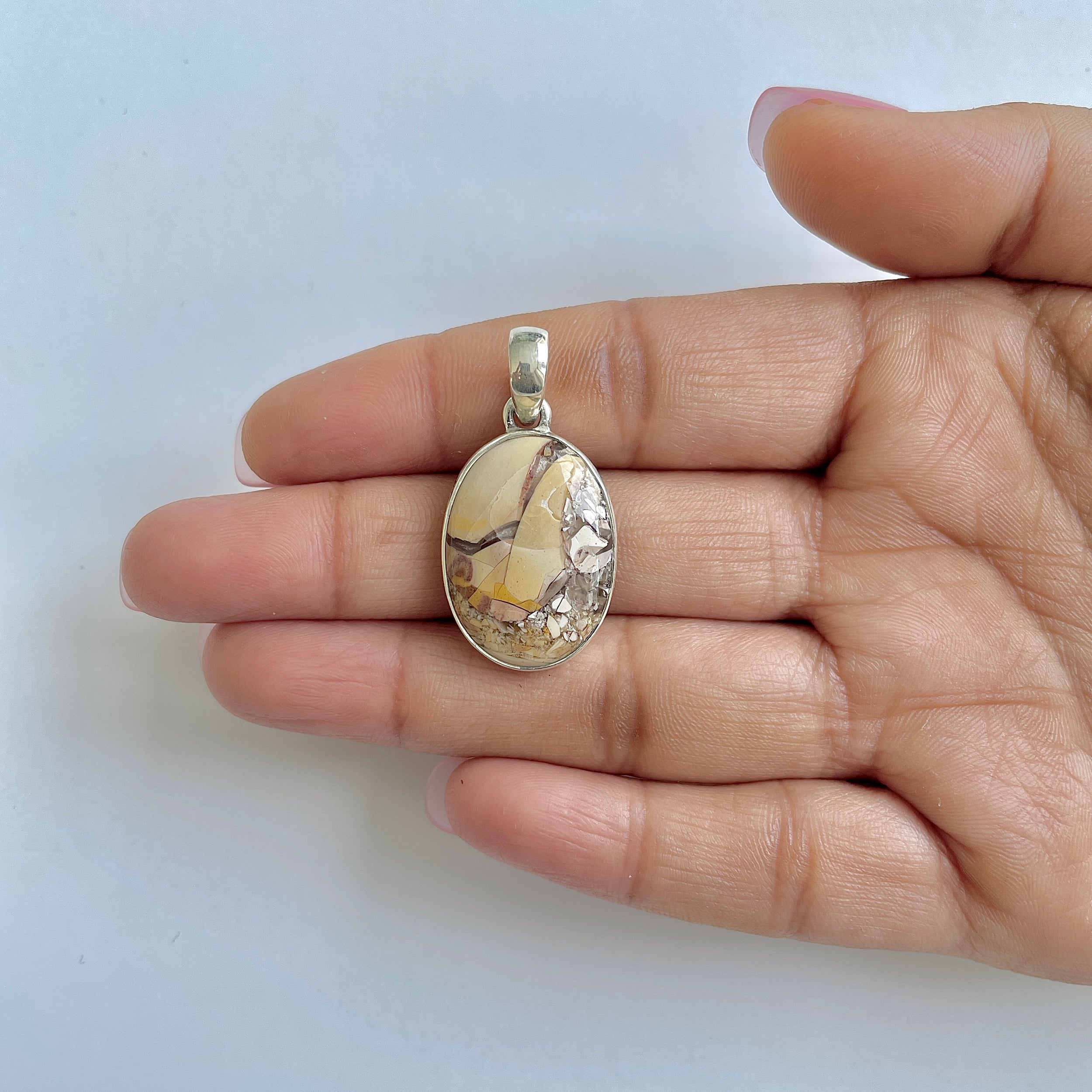 Brecciated Mookaite Pendant-(BRM-1-56)
