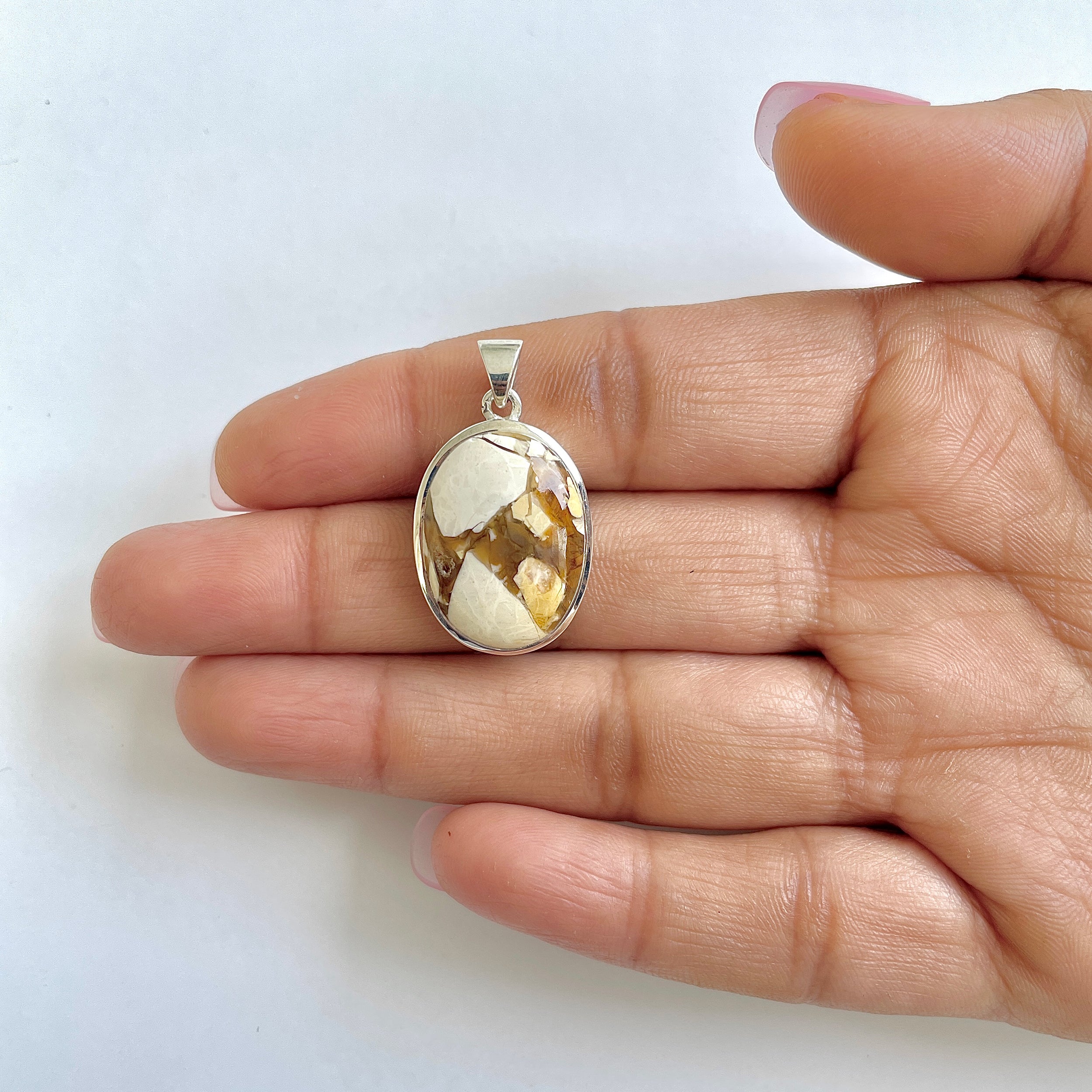 Brecciated Mookaite Pendant-(BRM-1-60)
