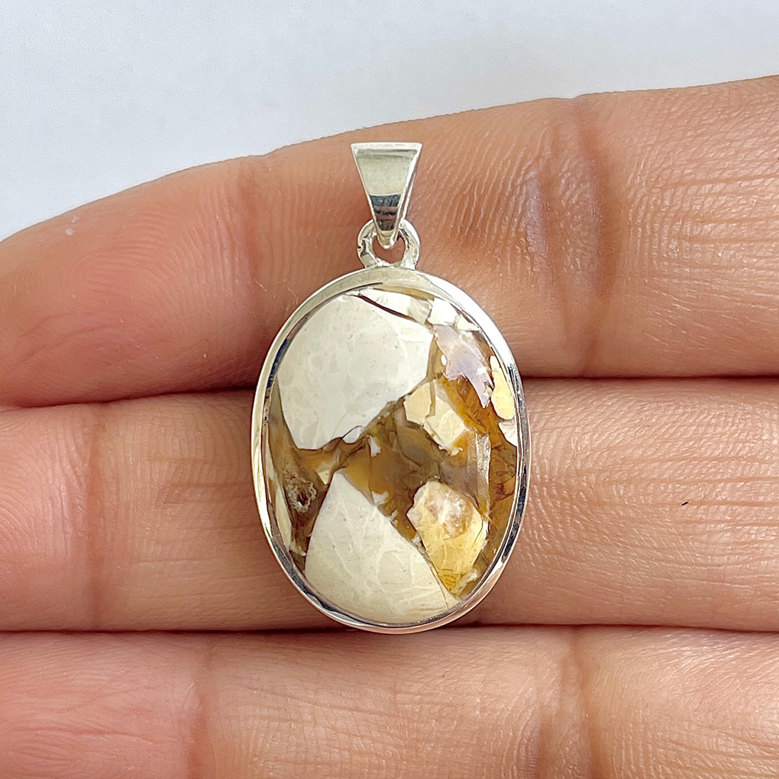 Brecciated Mookaite Pendant-(BRM-1-60)