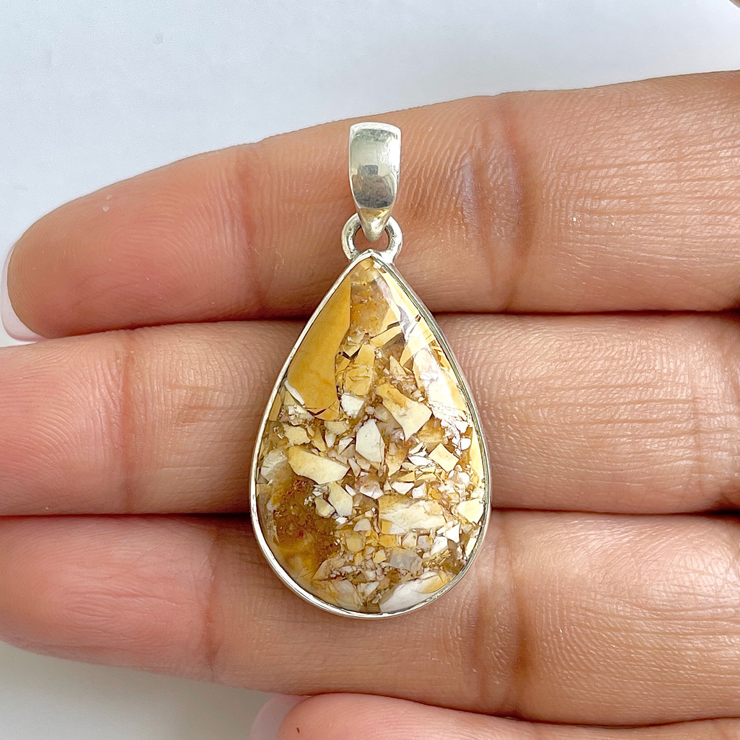 Brecciated Mookaite Pendant-(BRM-1-61)