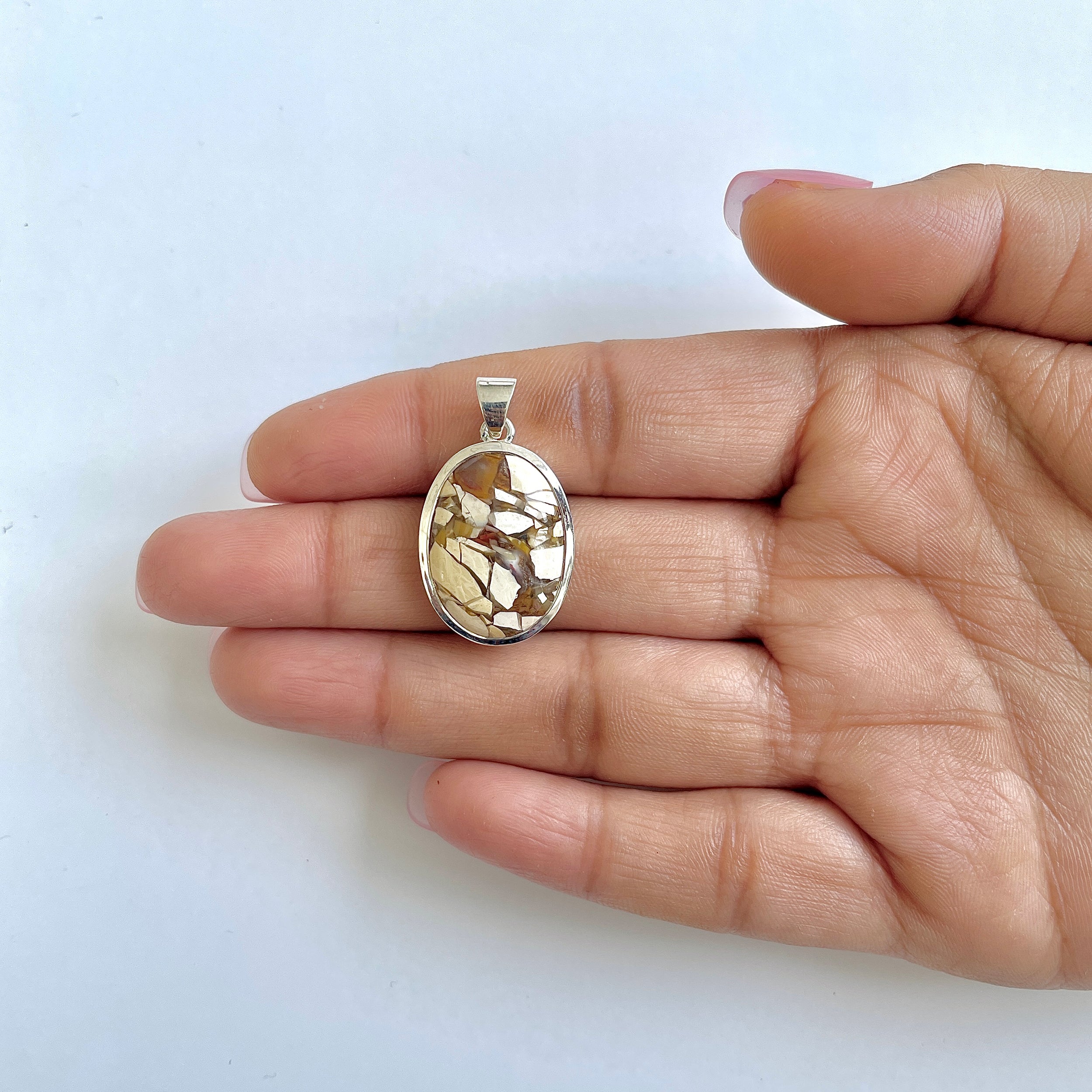 Brecciated Mookaite Pendant-(BRM-1-68)