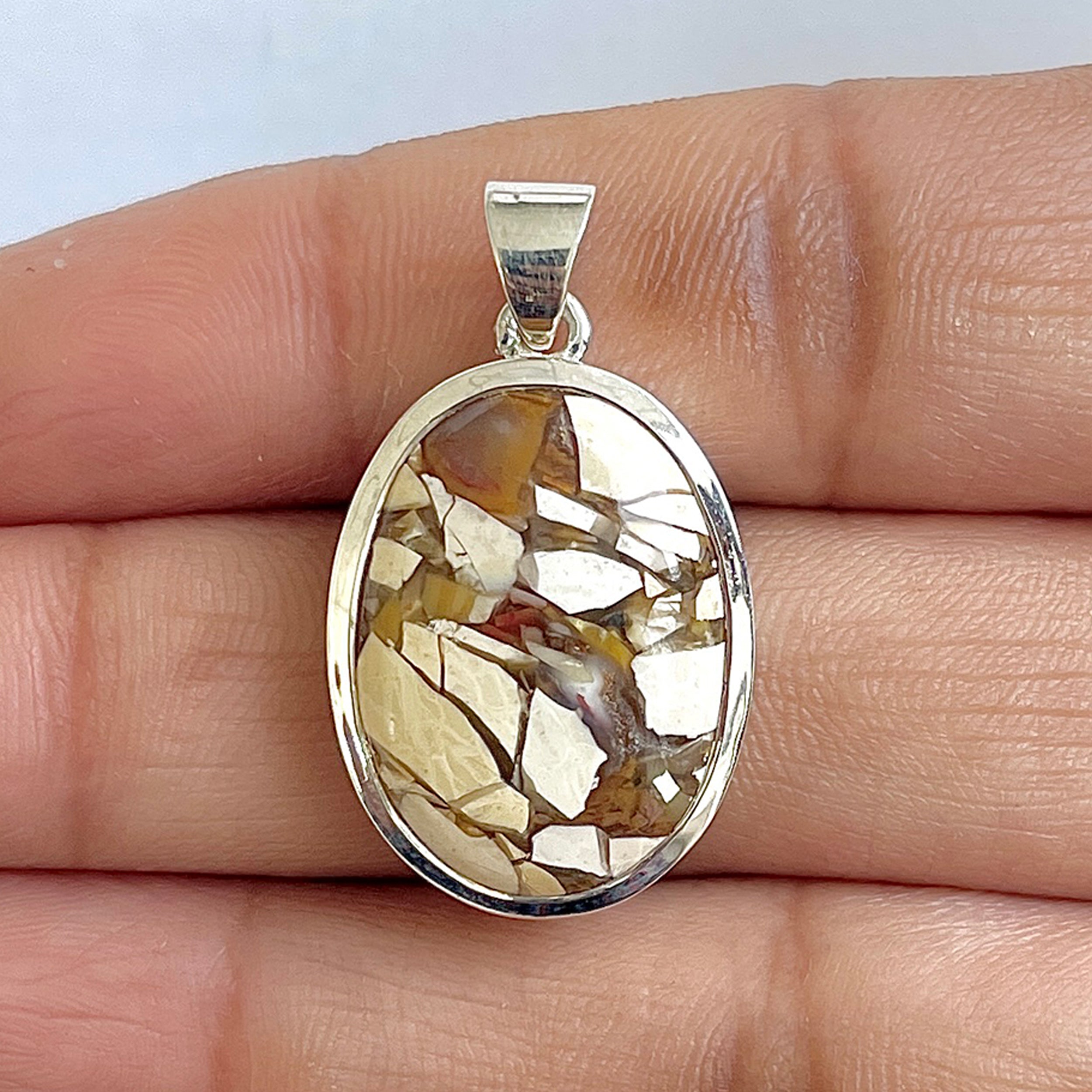 Brecciated Mookaite Pendant-(BRM-1-68)