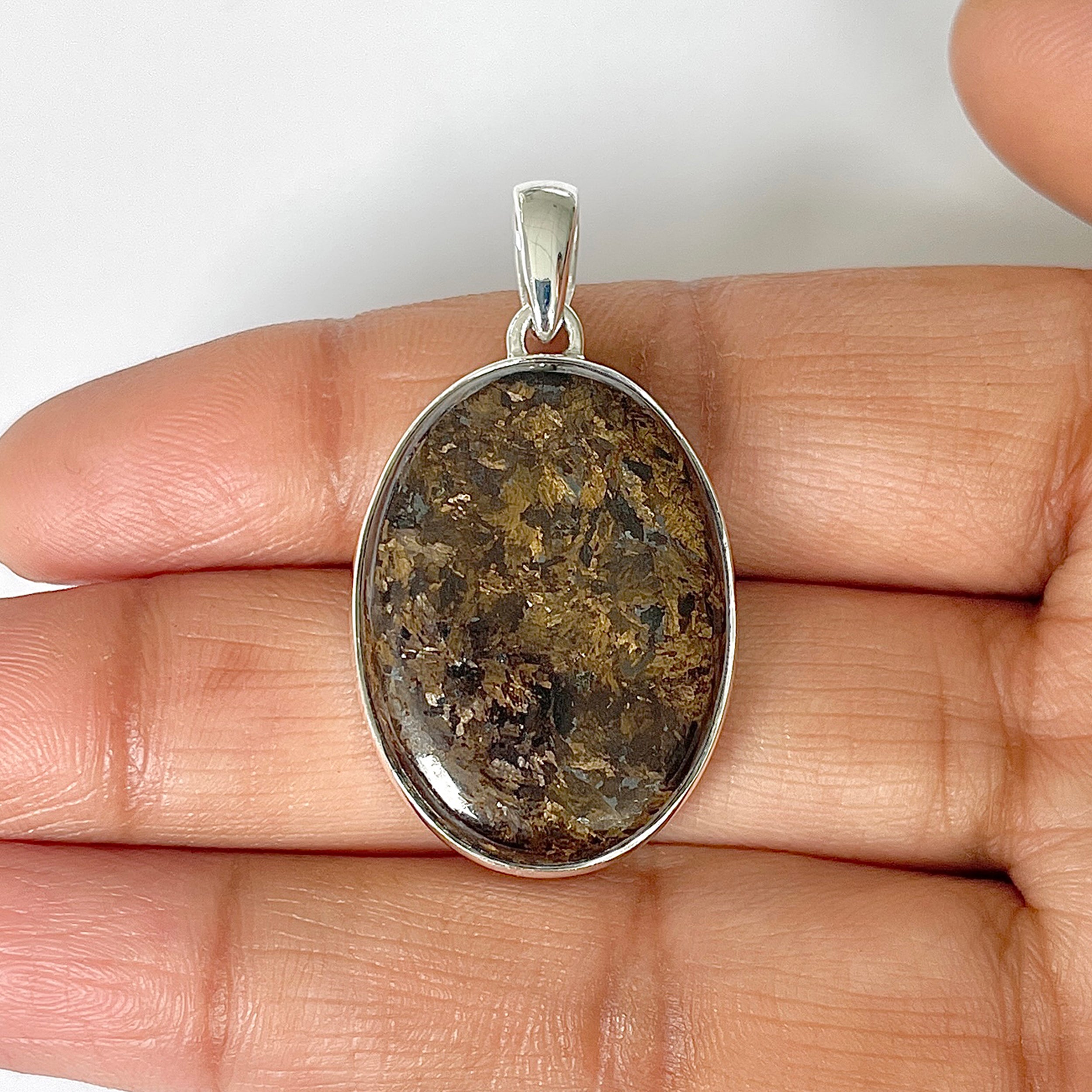 Bronzite Pendant-(BRZ-1-11)