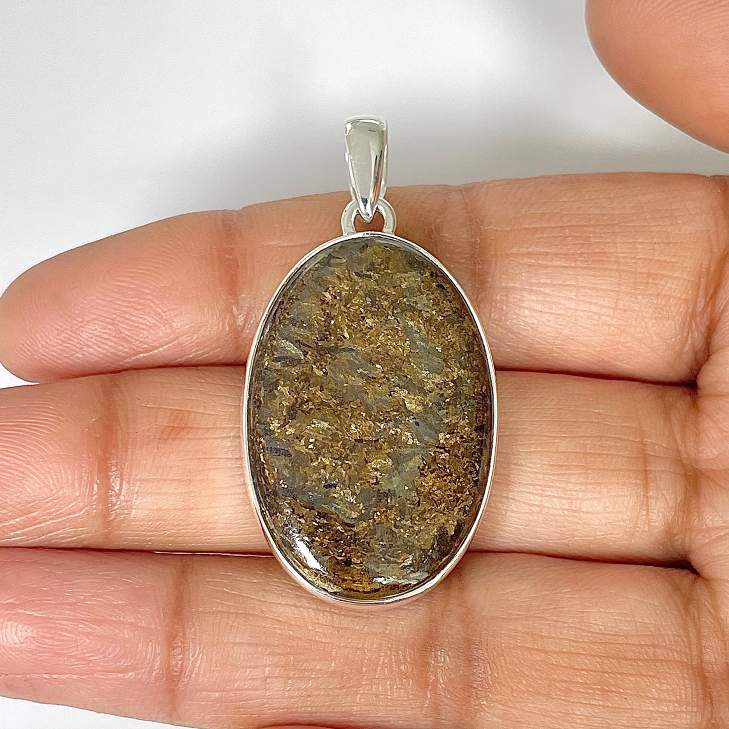 Bronzite Pendant-(BRZ-1-12)