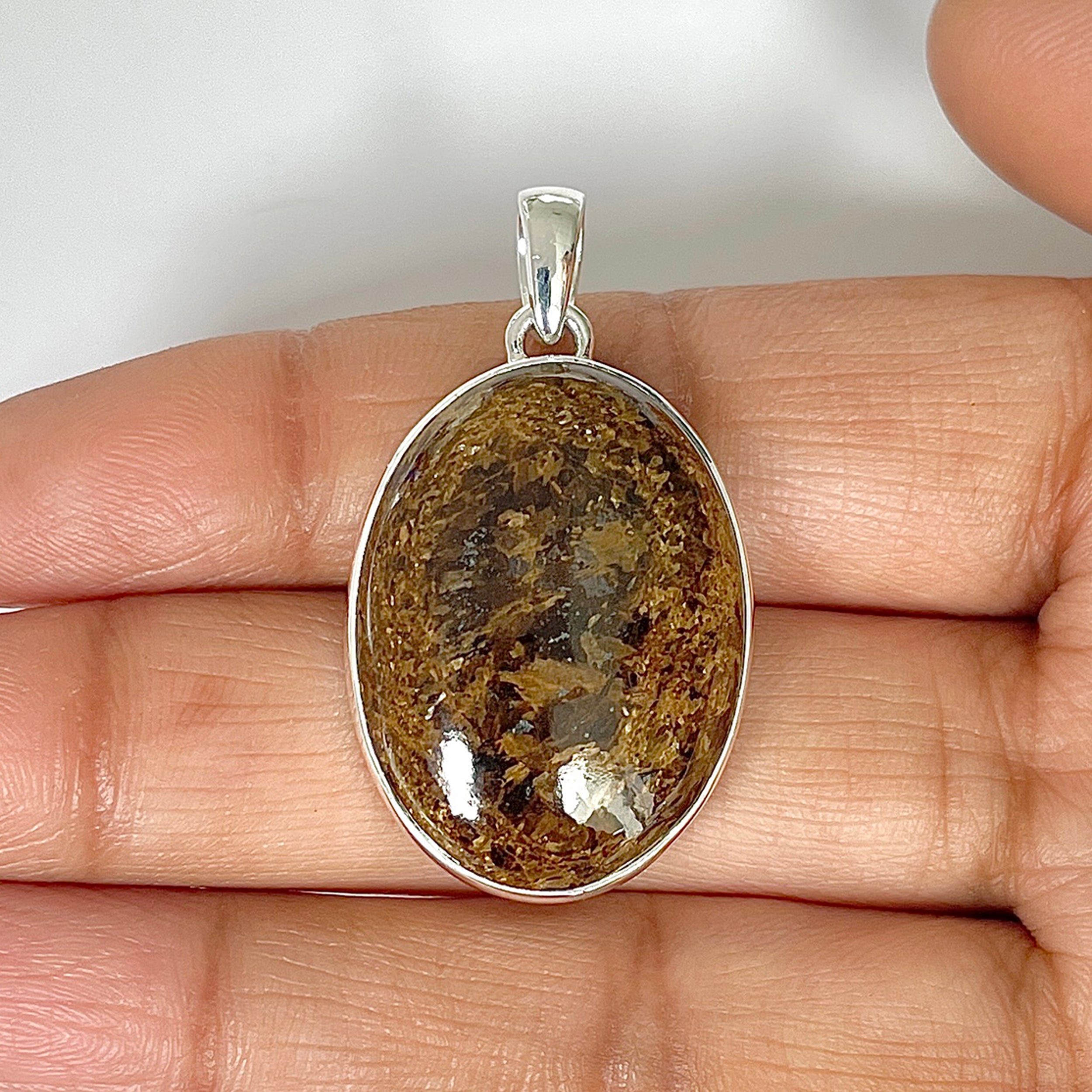 Bronzite Pendant-(BRZ-1-13)