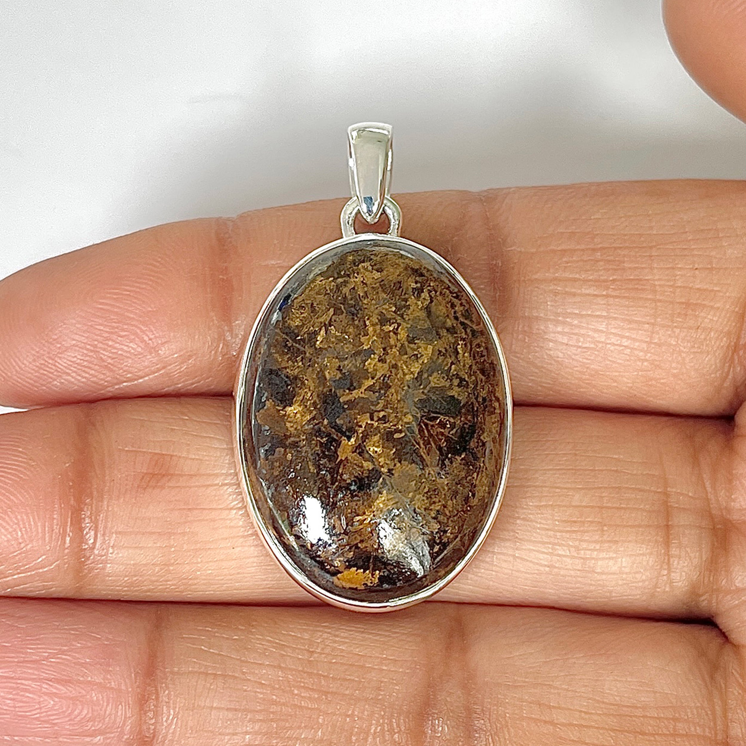 Bronzite Pendant-(BRZ-1-15)