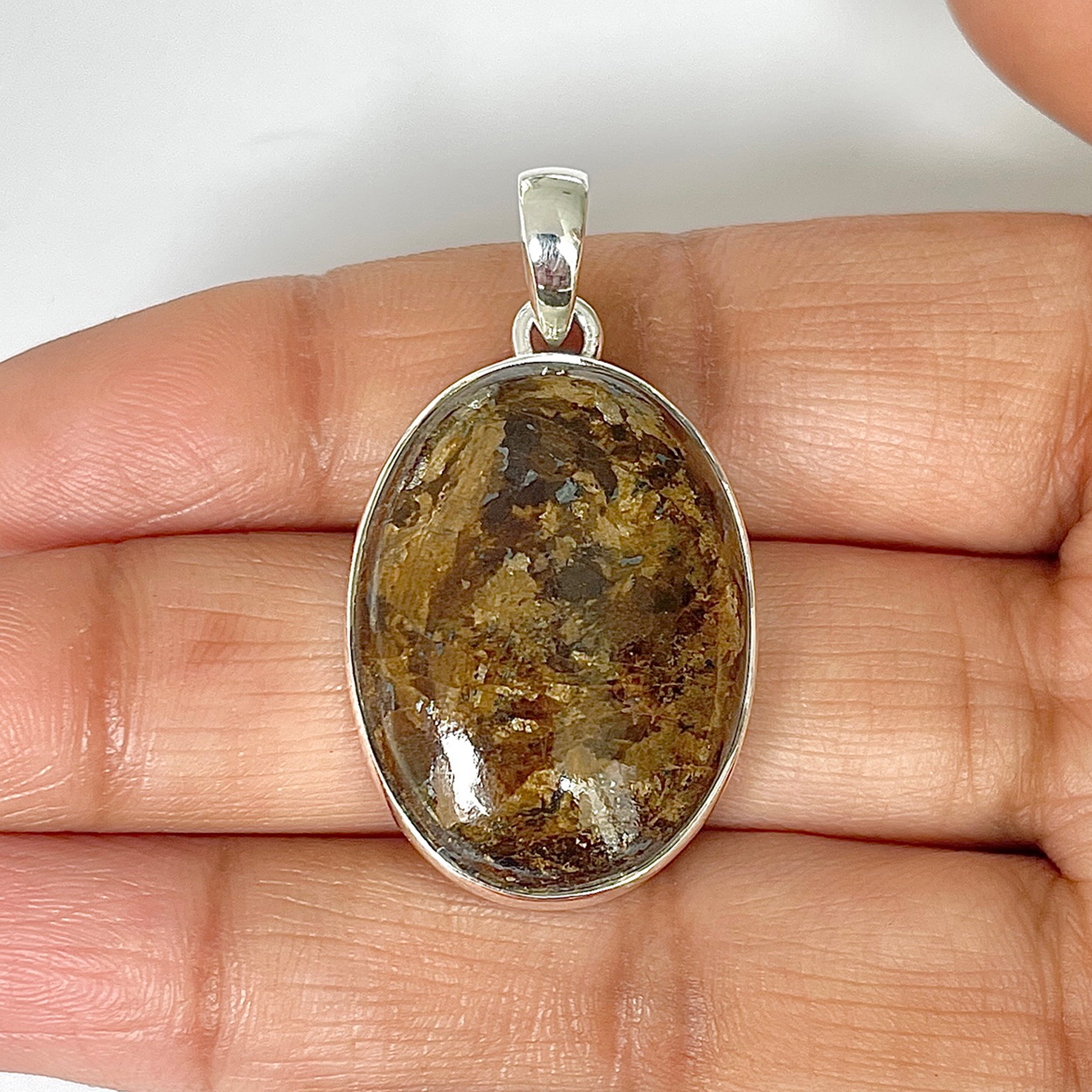 Bronzite Pendant-(BRZ-1-16)
