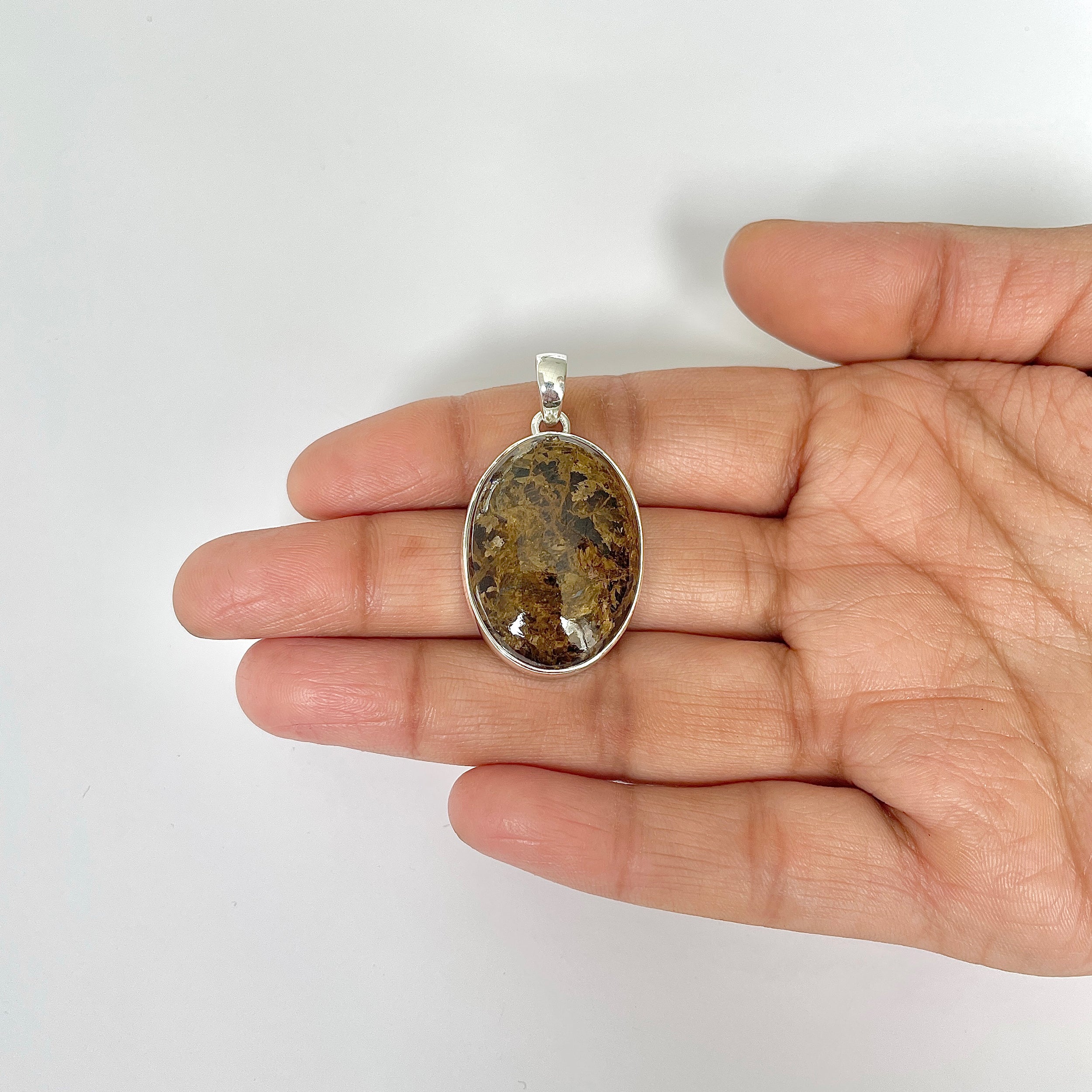 Bronzite Pendant-(BRZ-1-17)