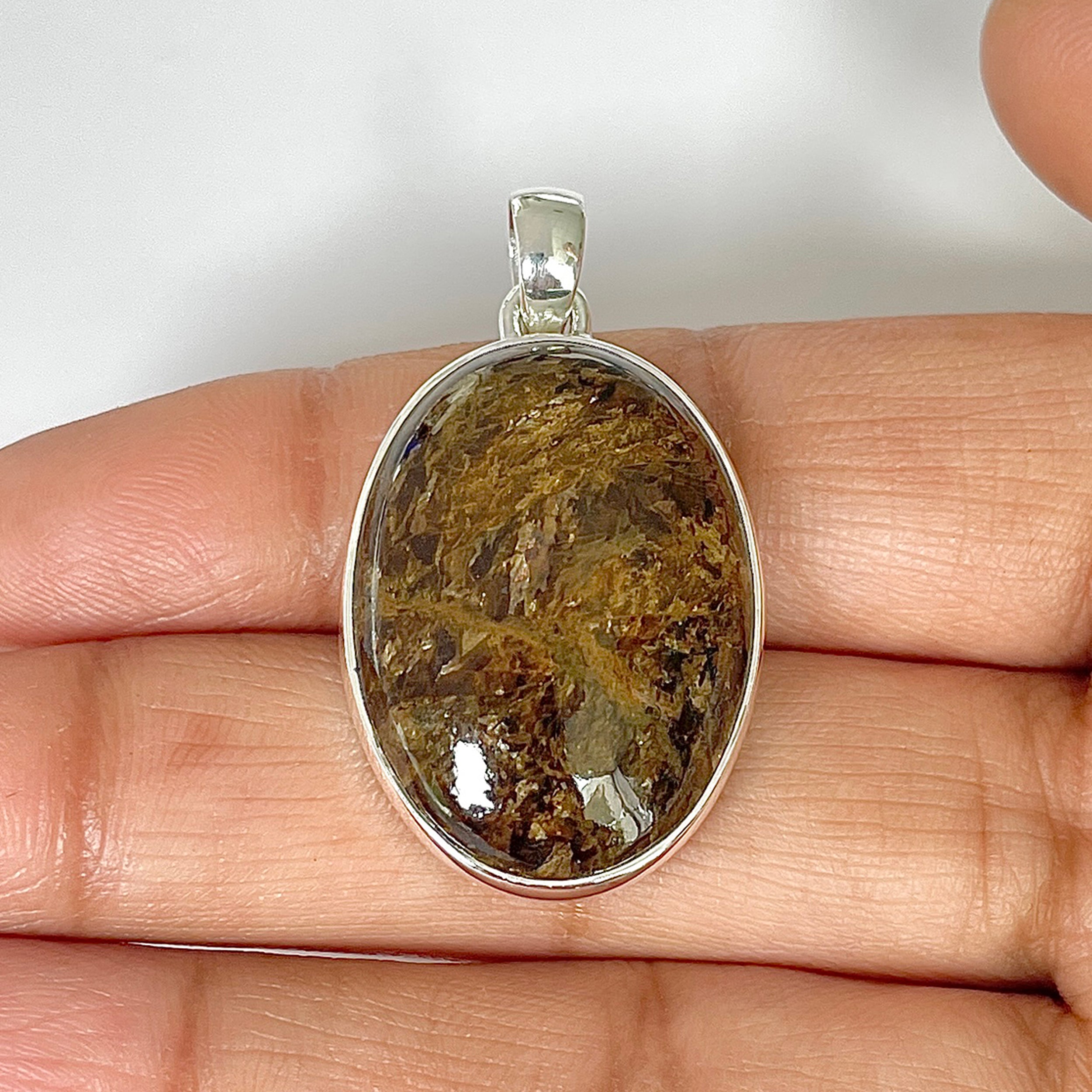 Bronzite Pendant-(BRZ-1-19)