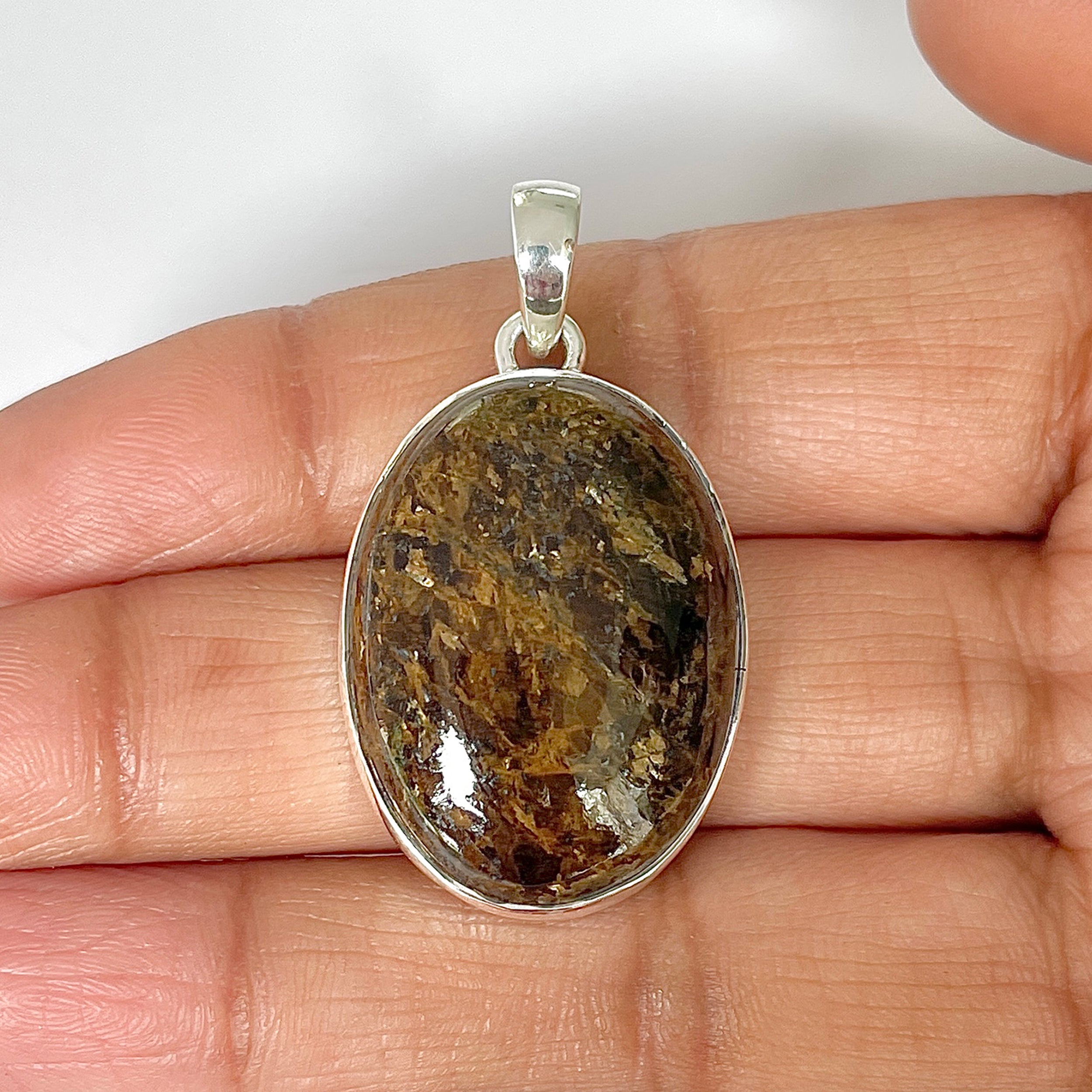 Bronzite Pendant-(BRZ-1-2)