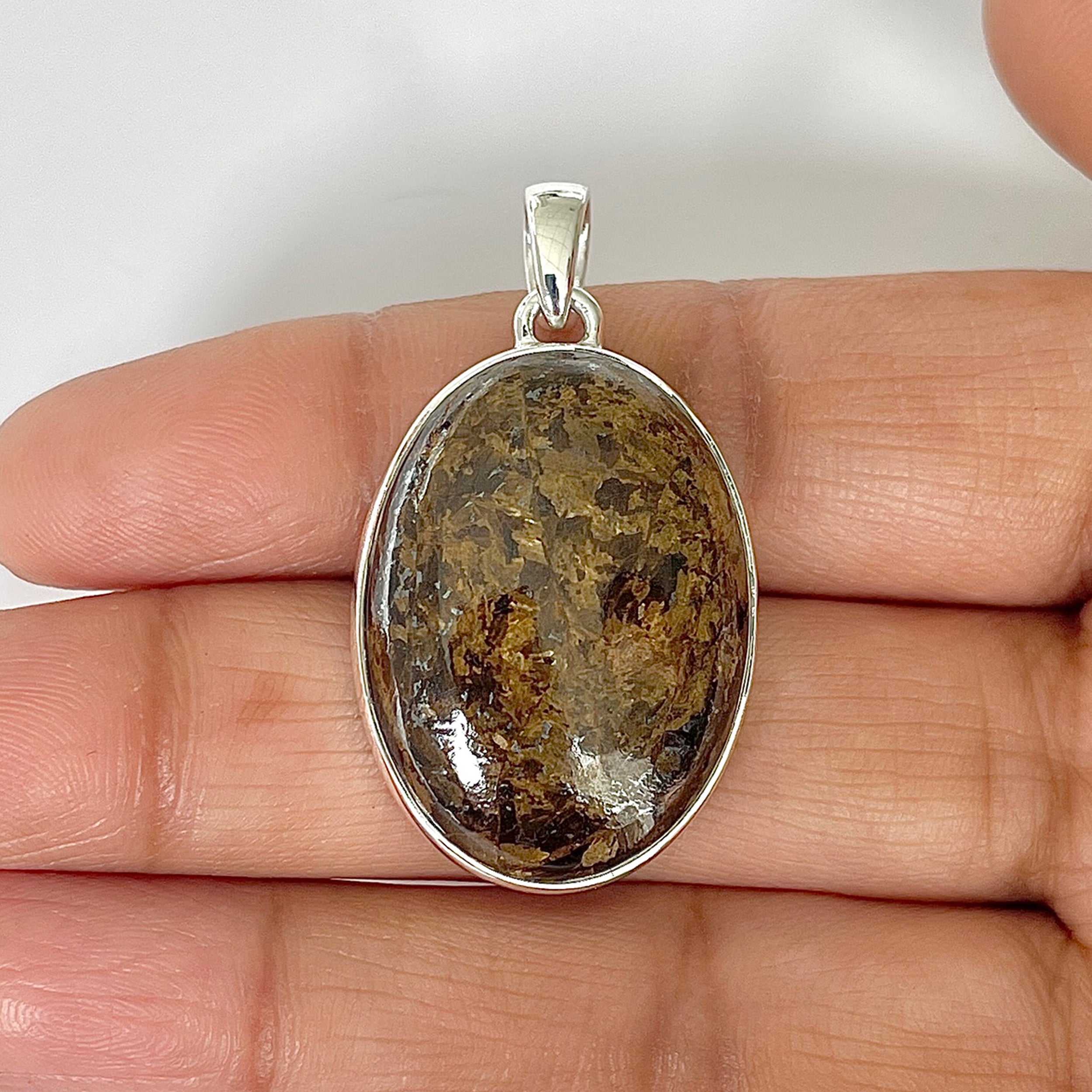Bronzite Pendant-(BRZ-1-23)