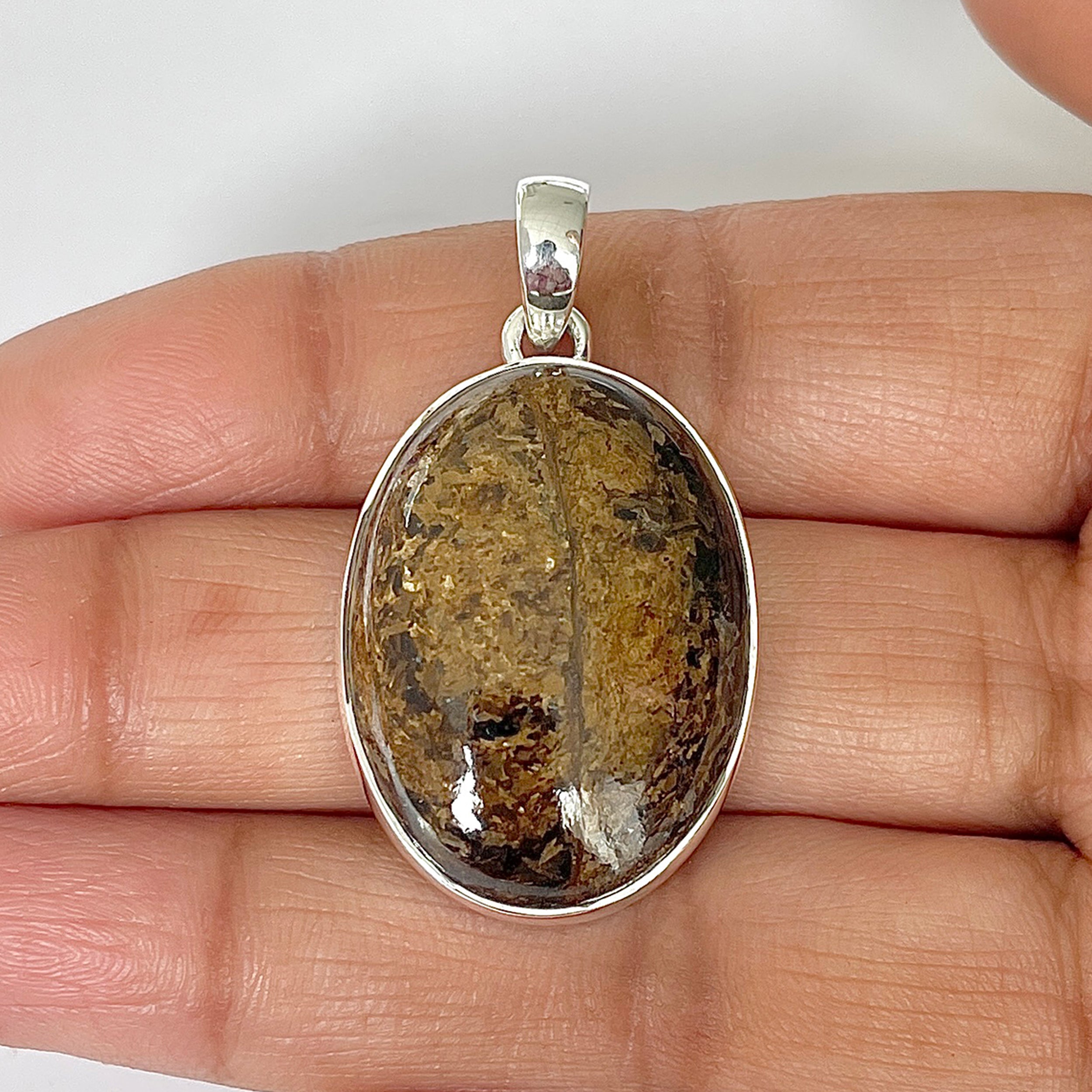 Bronzite Pendant-(BRZ-1-24)