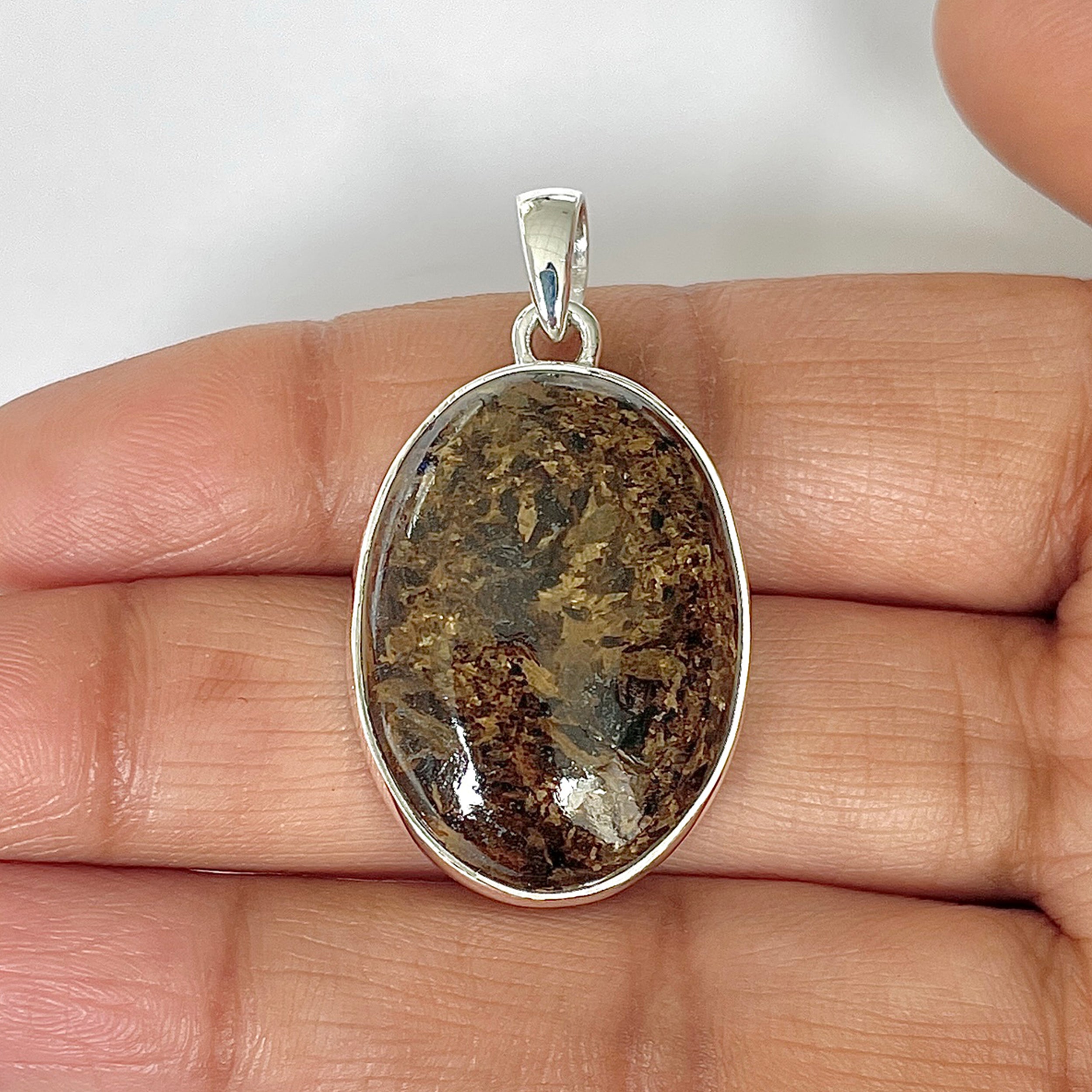 Bronzite Pendant-(BRZ-1-27)