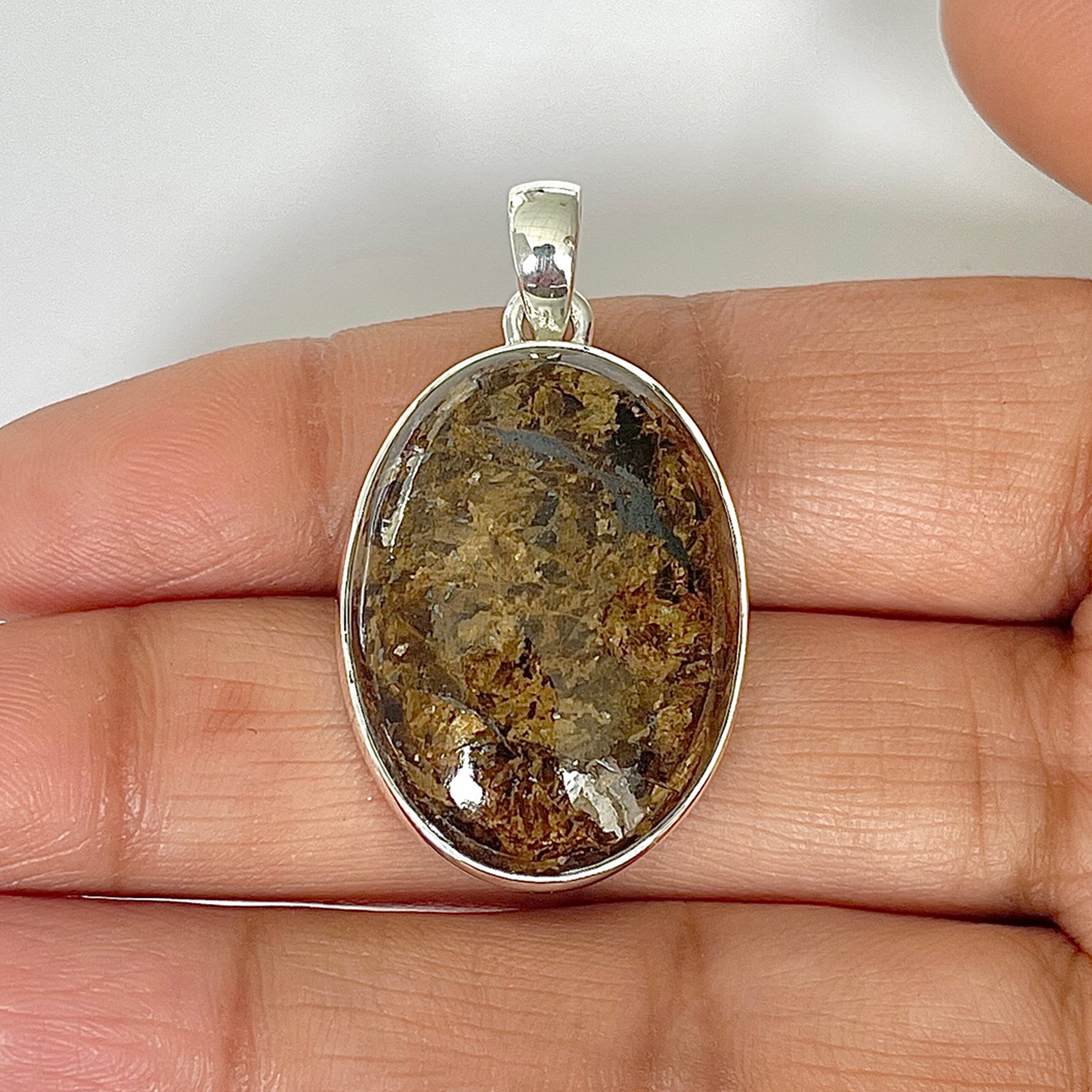Bronzite Pendant-(BRZ-1-32)
