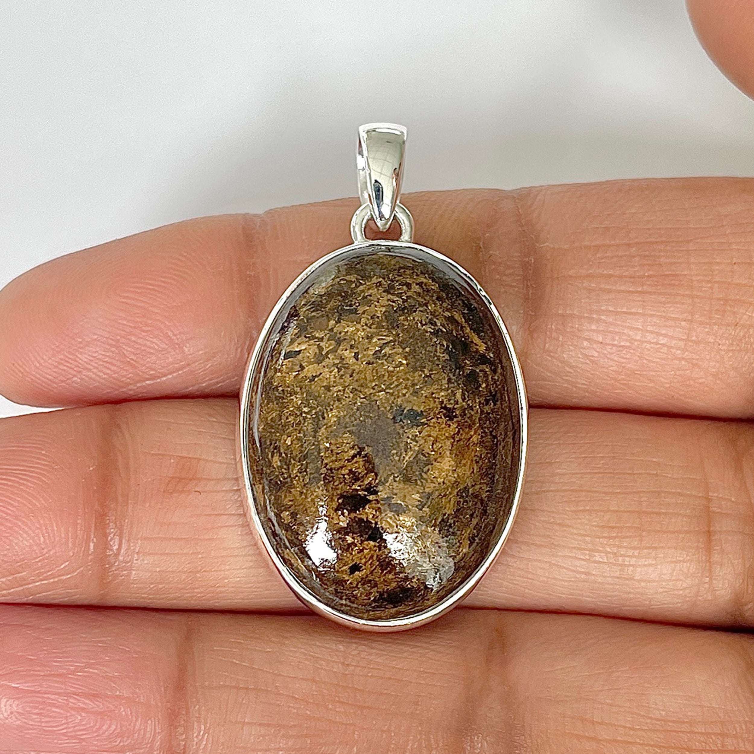 Bronzite Pendant-(BRZ-1-37)