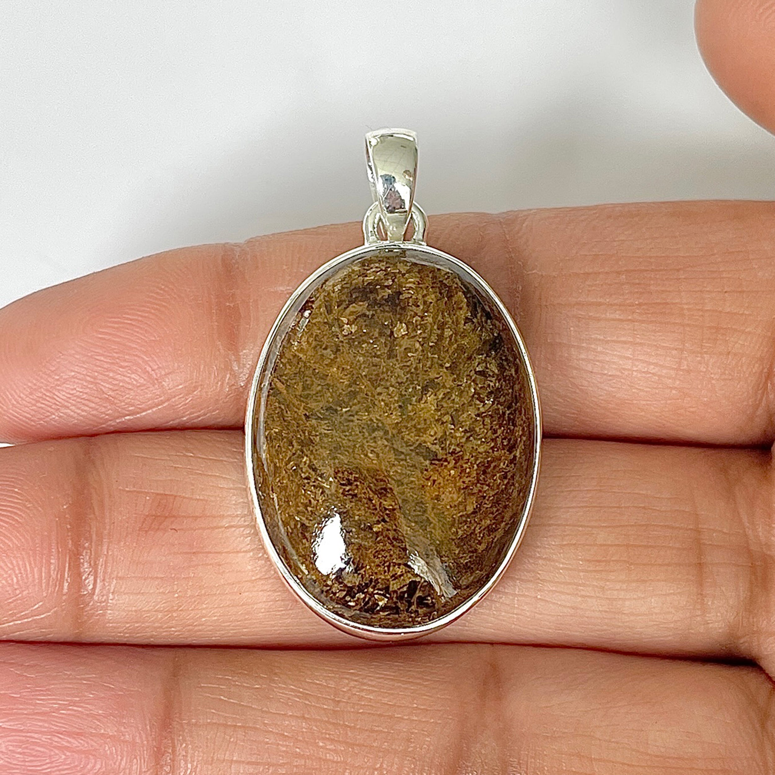 Bronzite Pendant-(BRZ-1-42)