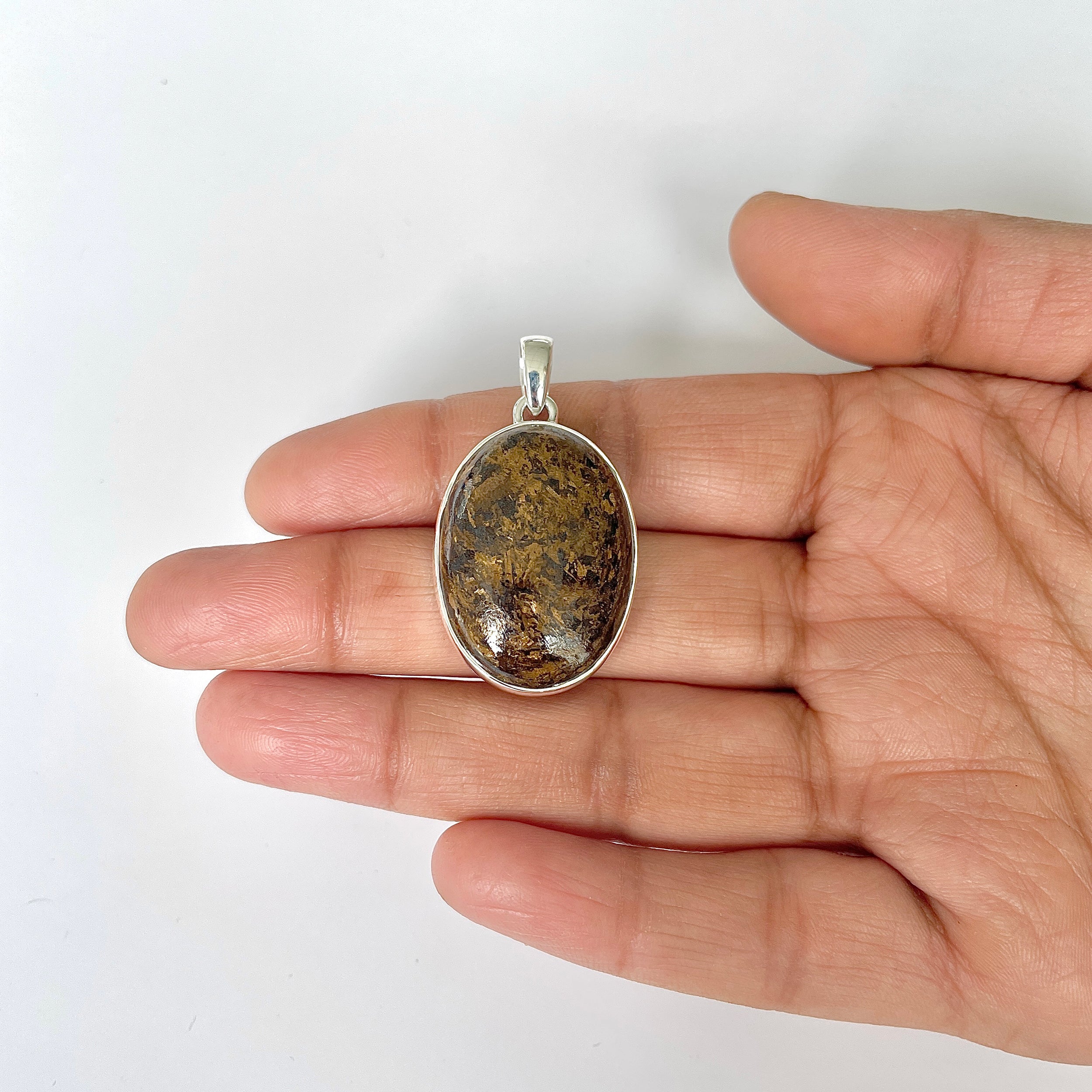 Bronzite Pendant-(BRZ-1-43)