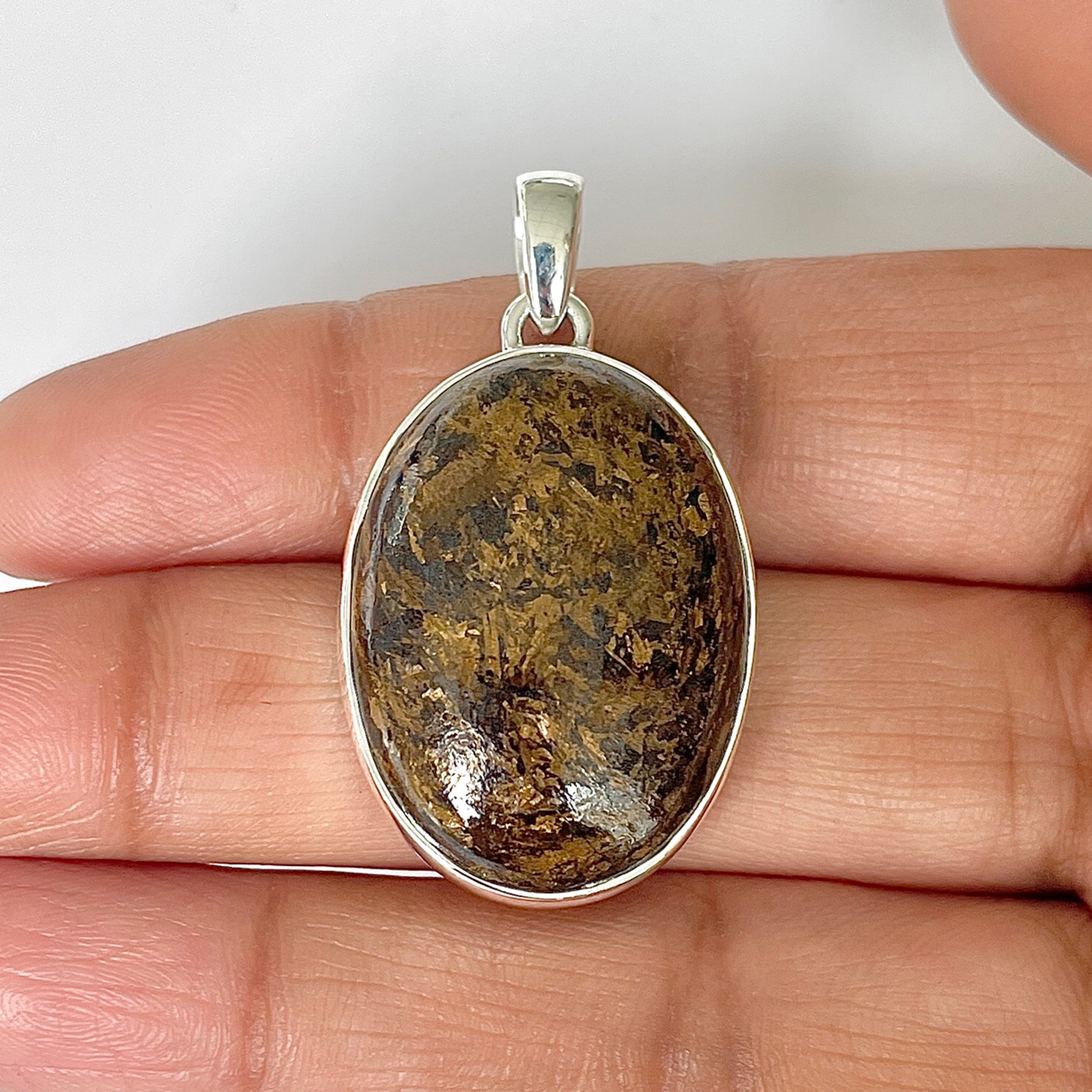 Bronzite Pendant-(BRZ-1-43)