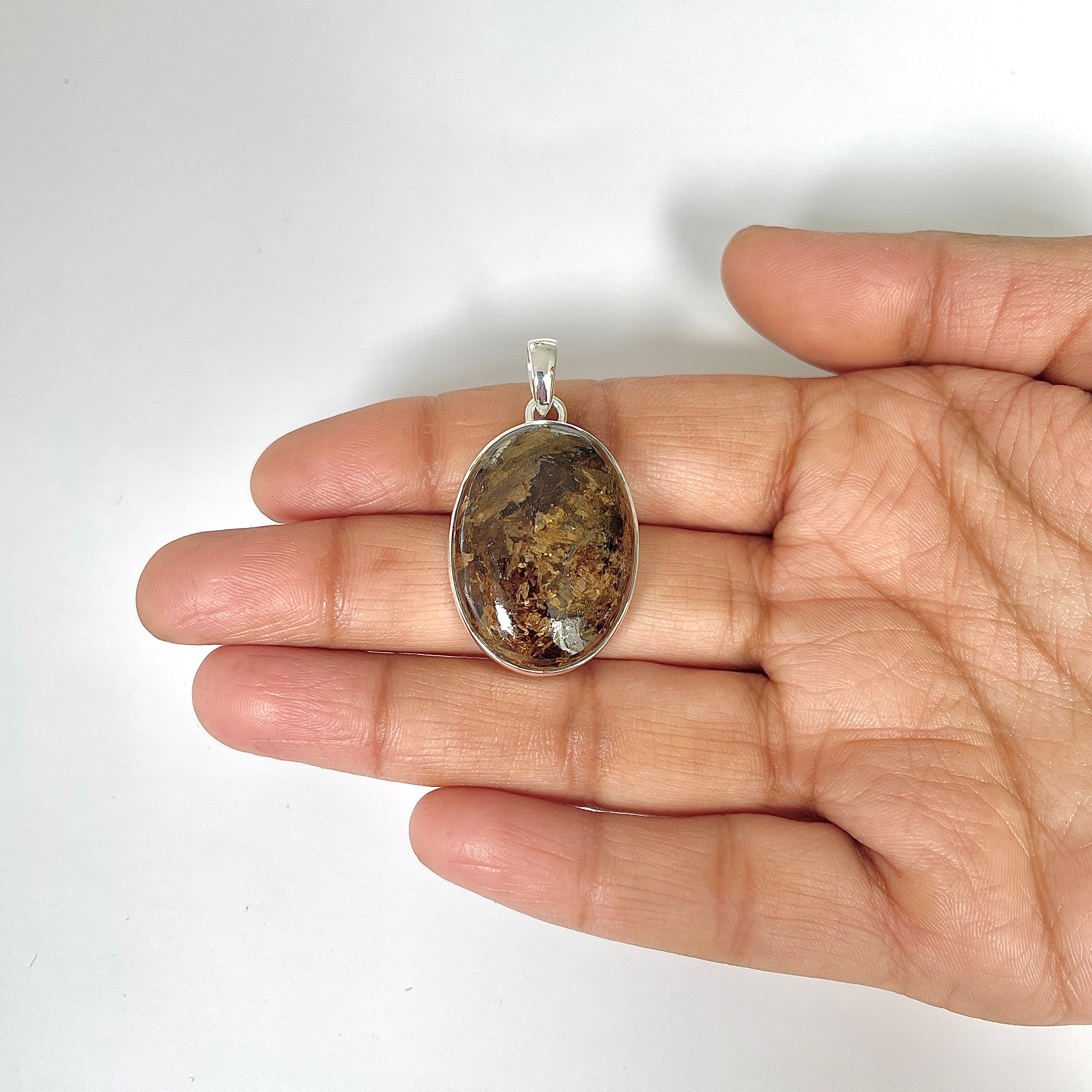 Bronzite Pendant-(BRZ-1-7)