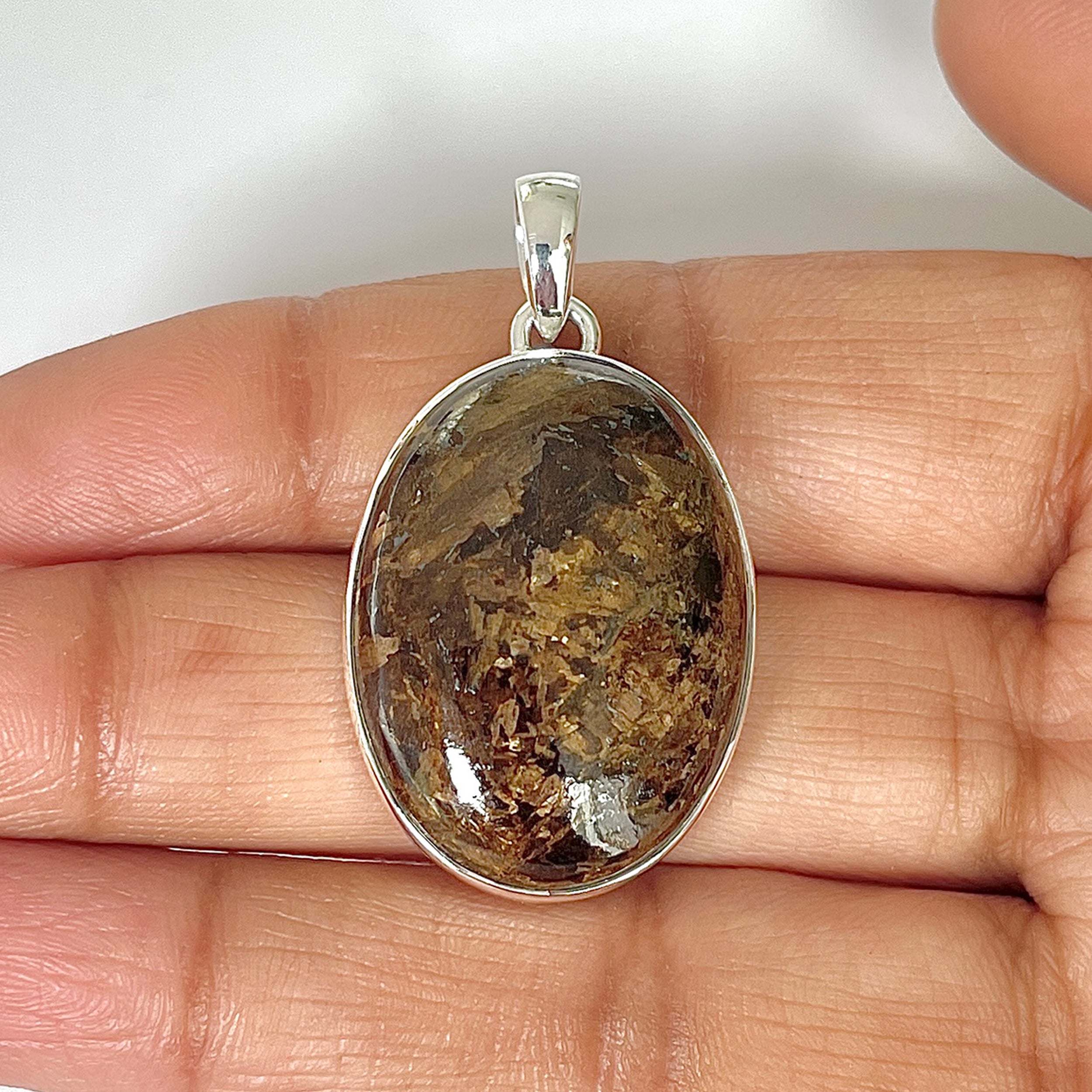 Bronzite Pendant-(BRZ-1-7)