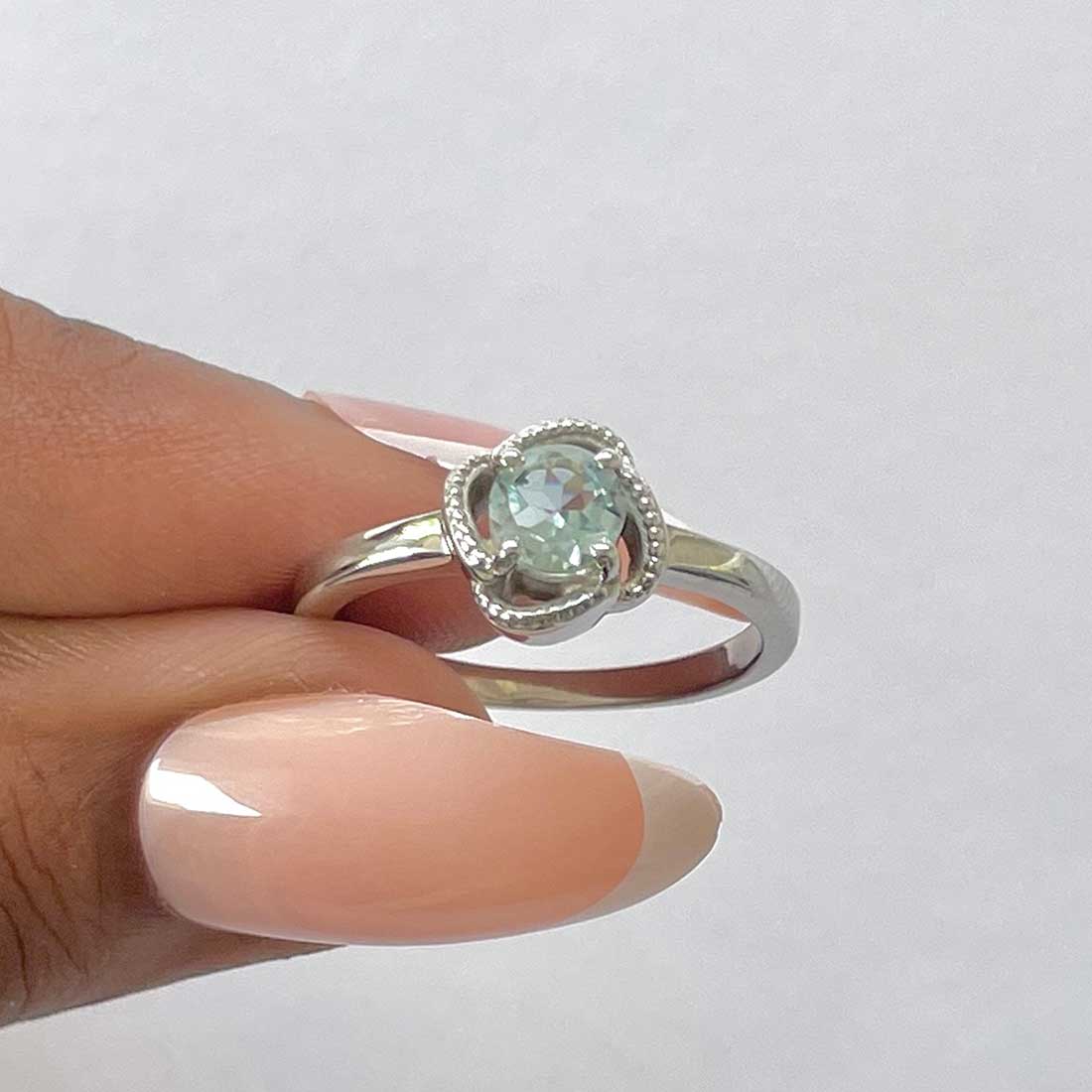 Blue Topaz Ring-(BTZ-RDR-27.)